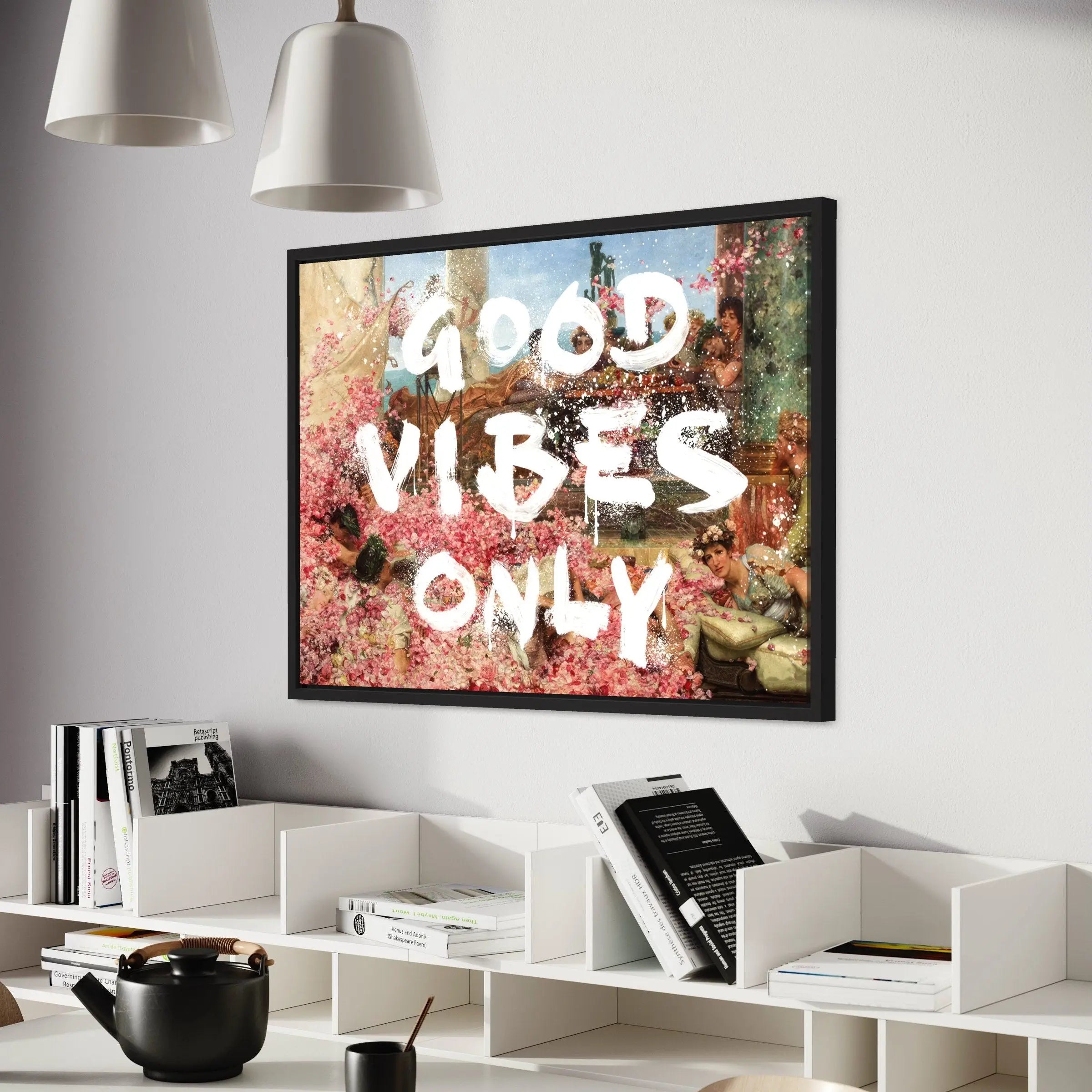 Good Vibes Only - Inspirational Quote Canvas Art | Poster Print Canvastoria
