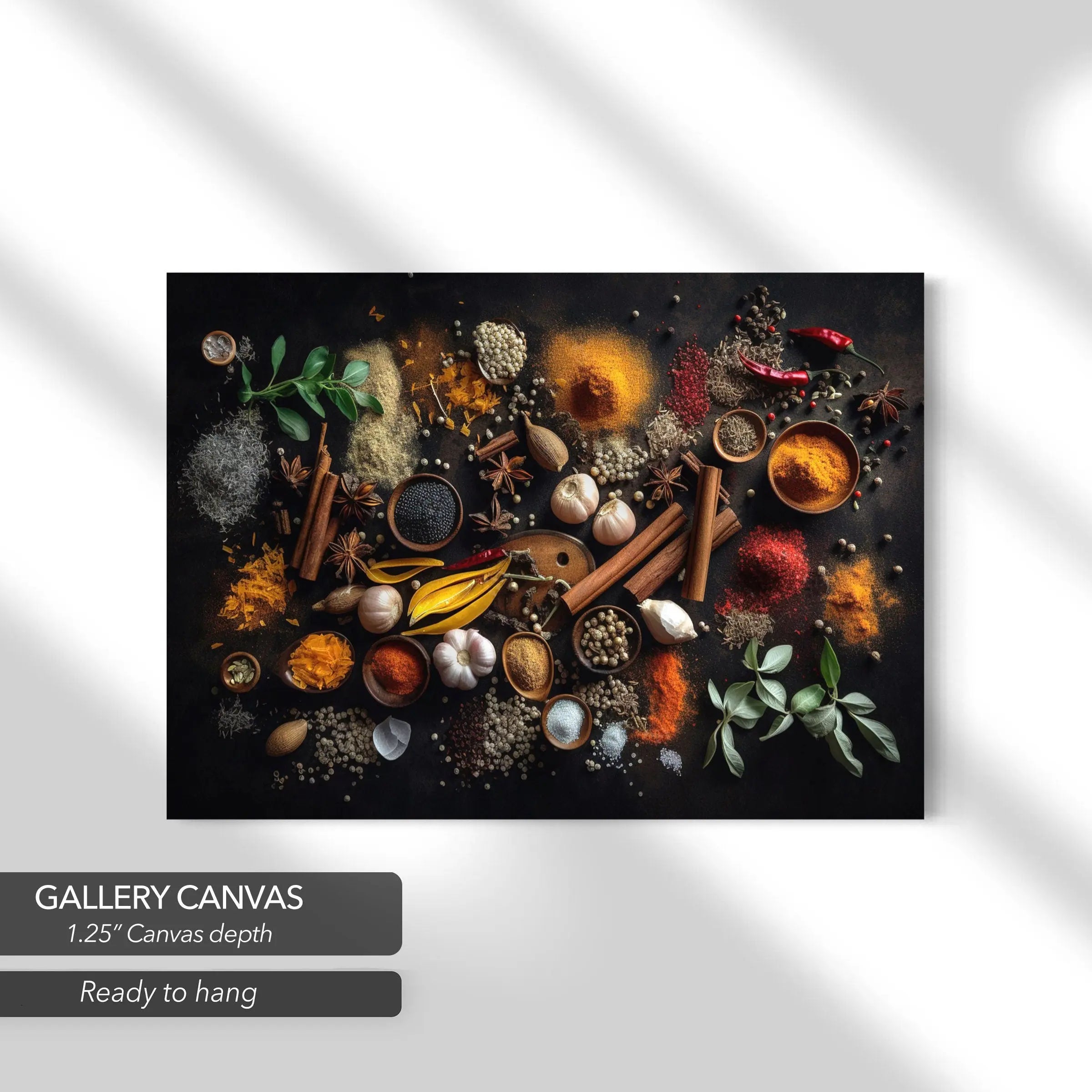 Colorful Spices Set - Canvas Wall Art | Poster Print Canvastoria