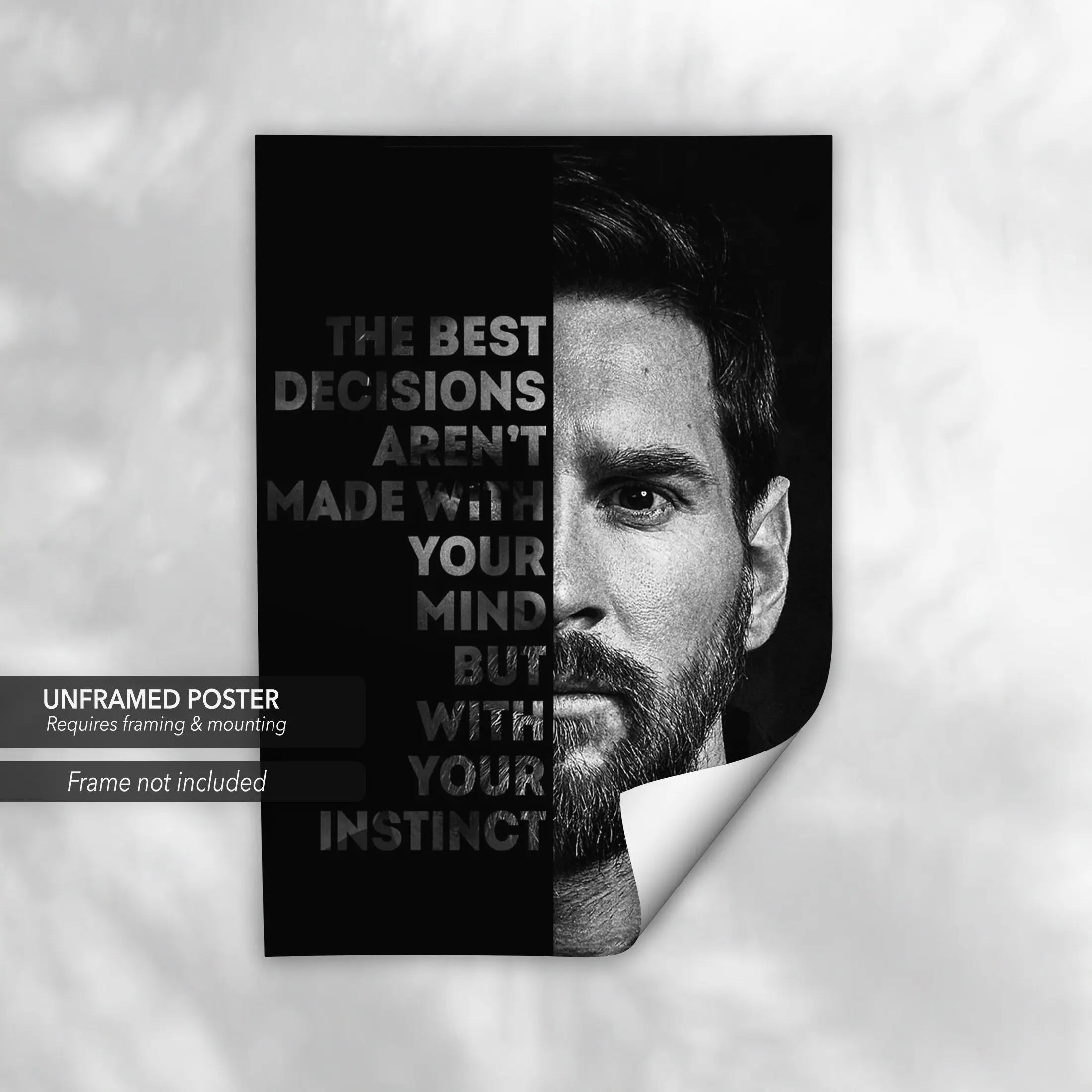 Score with Style: Messi 10 Canvas Art | Poster Print Canvastoria