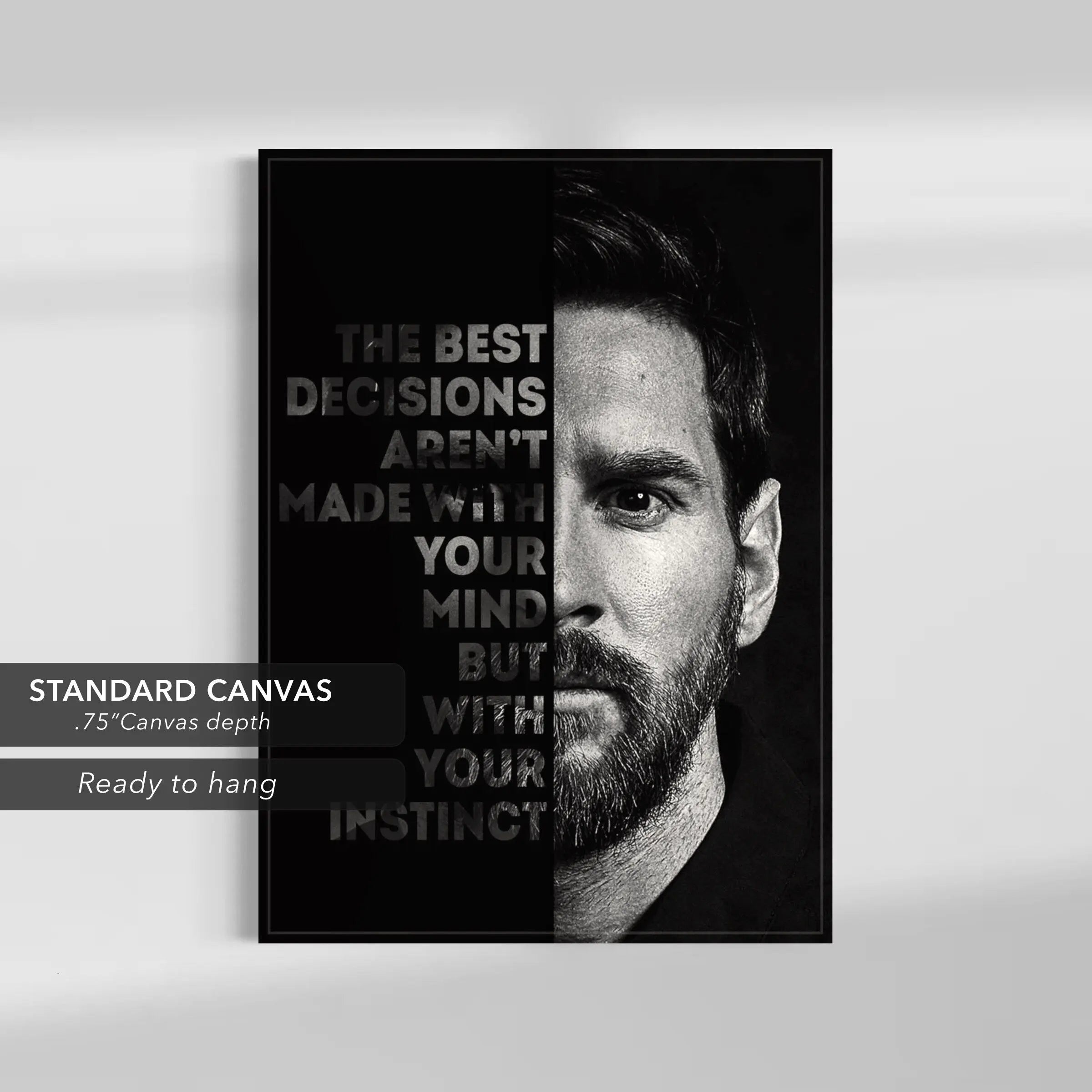 Score with Style: Messi 10 Canvas Art | Poster Print Canvastoria