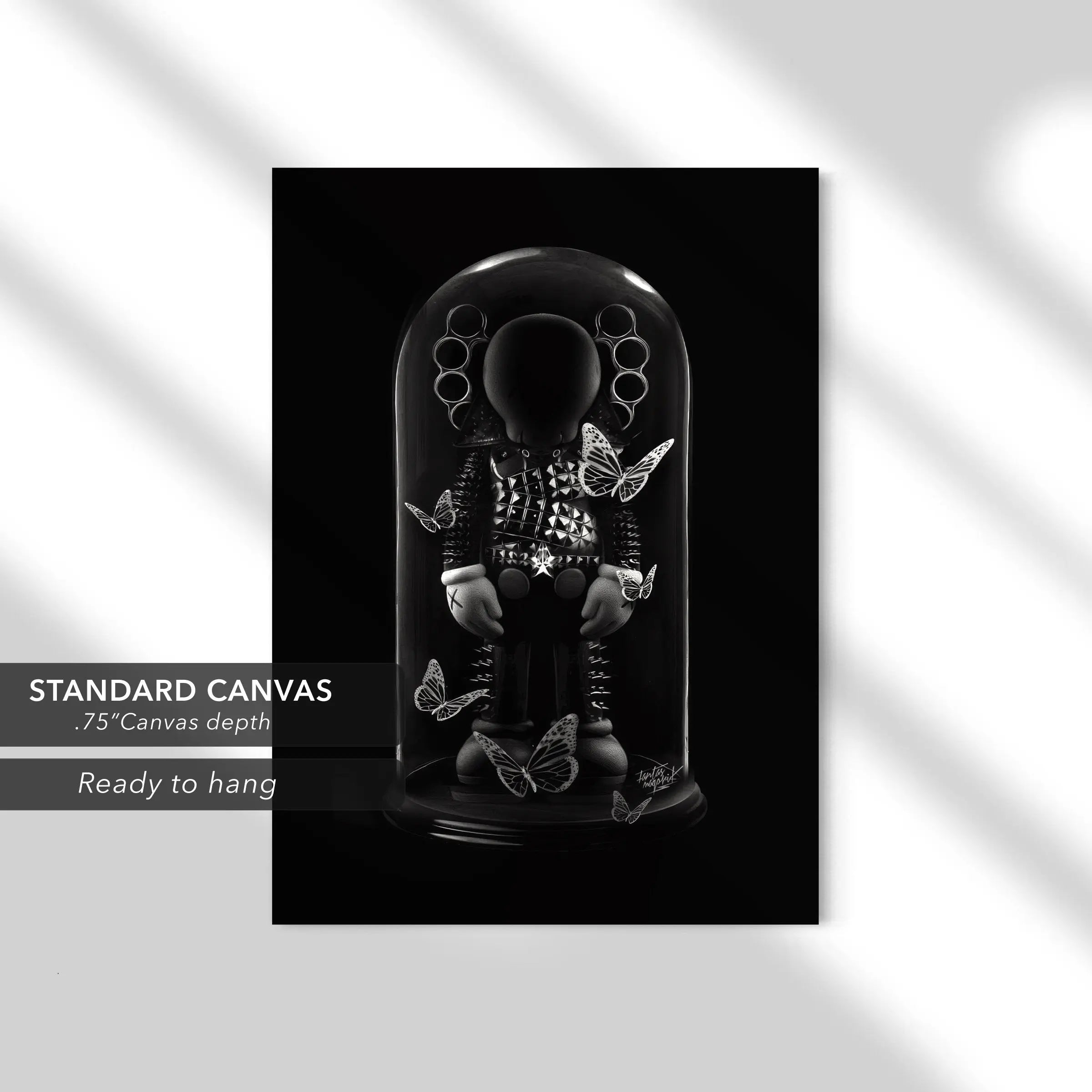 Kaws Black Companion Modern Canvas Art | Poster Print Canvastoria