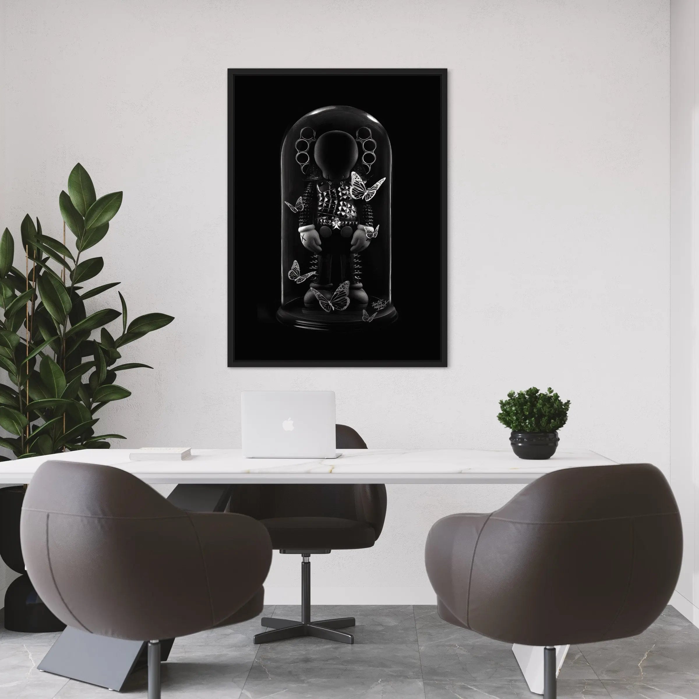 Kaws Black Companion Modern Canvas Art | Poster Print Canvastoria
