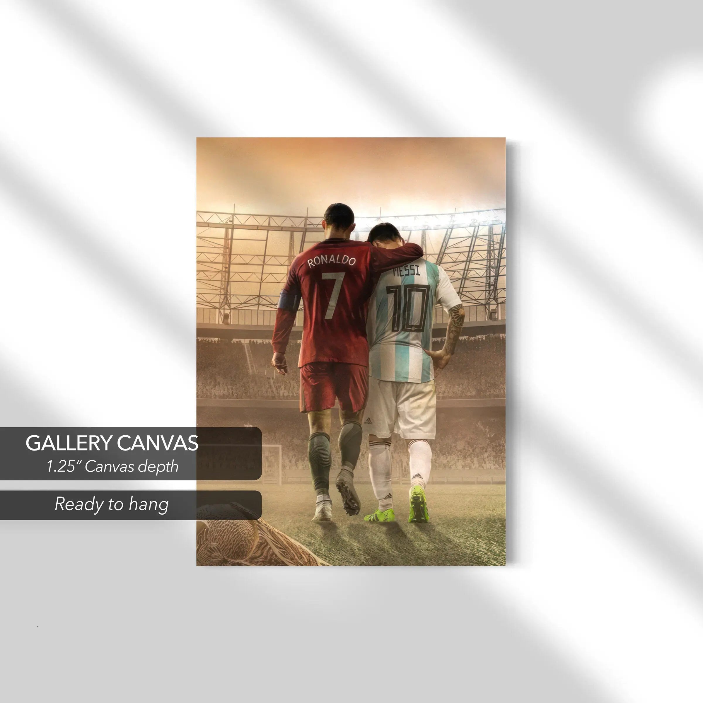 Ronaldo 7 & Messi 10 Canvas Art | Poster Print Canvastoria