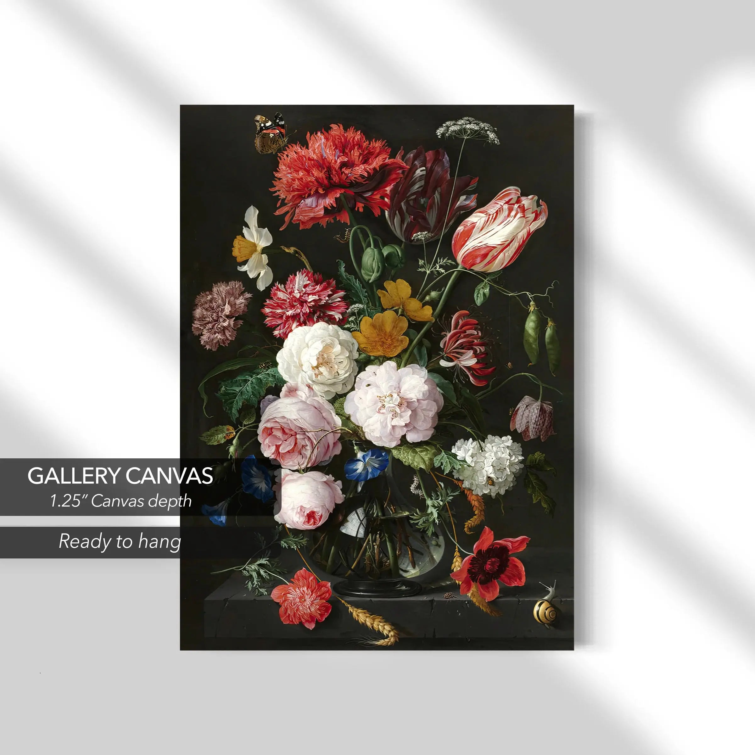 Floral Still Life Botanical Set of 3 Canvas Art | Poster Print Canvastoria