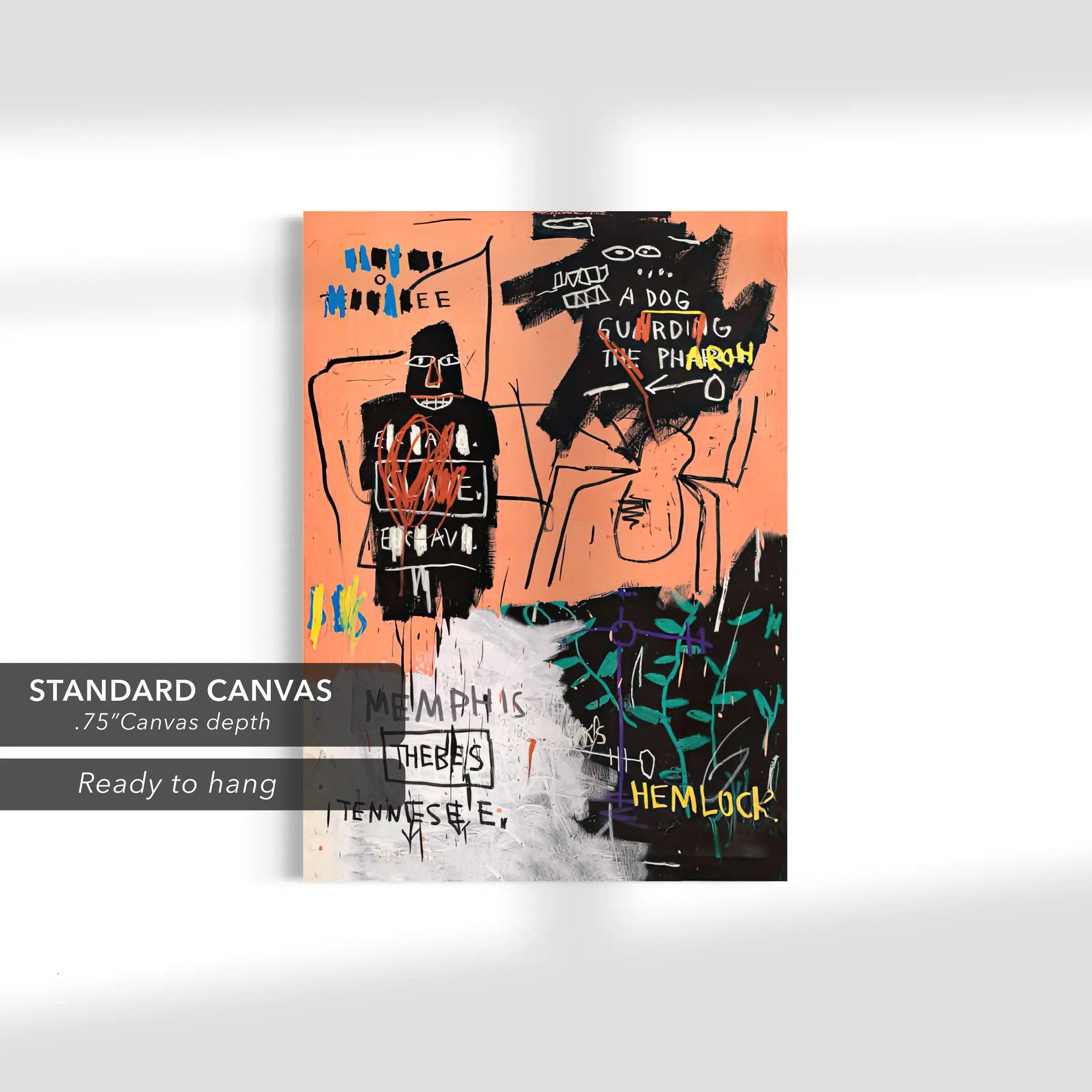 Jean-Michel Basquiat El Gran Espectaculo (The Nile 1983) Canvas Art | Poster Print 3 PC Set Canvastoria