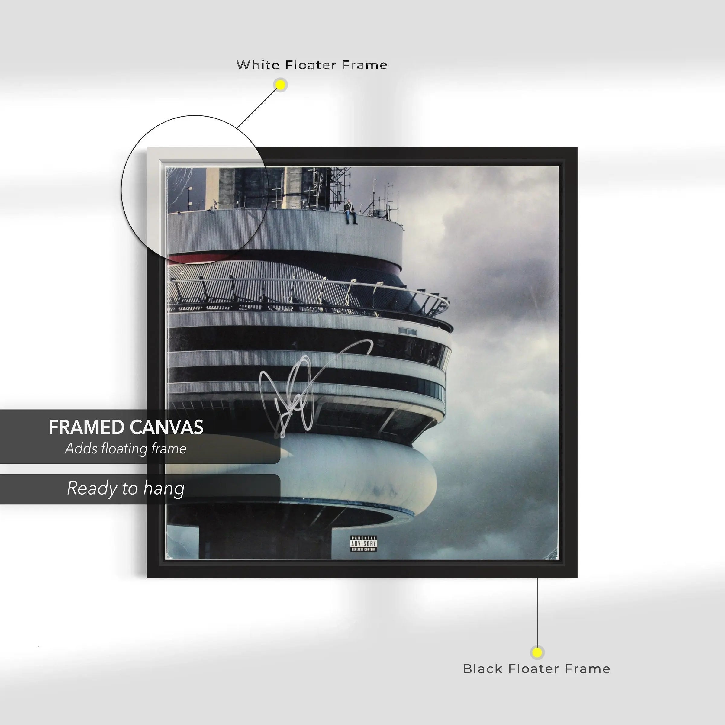 Drake Views Album Canvas Art | Poster Print Canvastoria