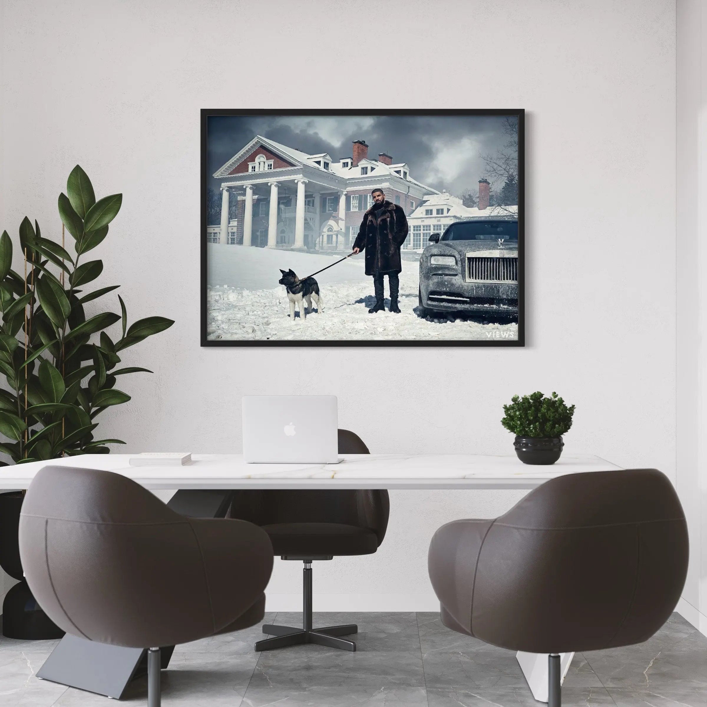 Drake Views Canvas Art | Poster Print Canvastoria