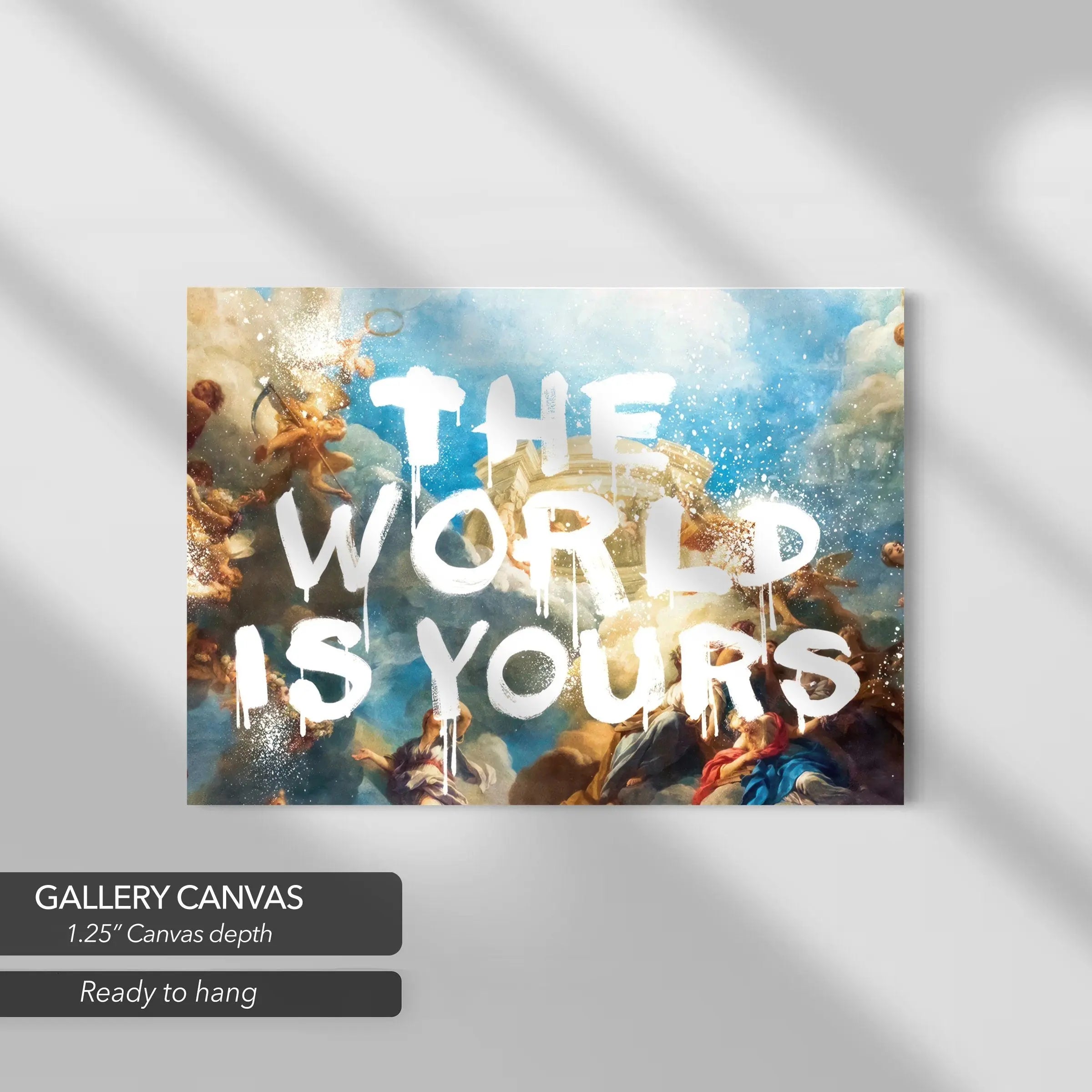 The World Is Yours - Motivational Quote Canvas Art | Poster Print Canvastoria