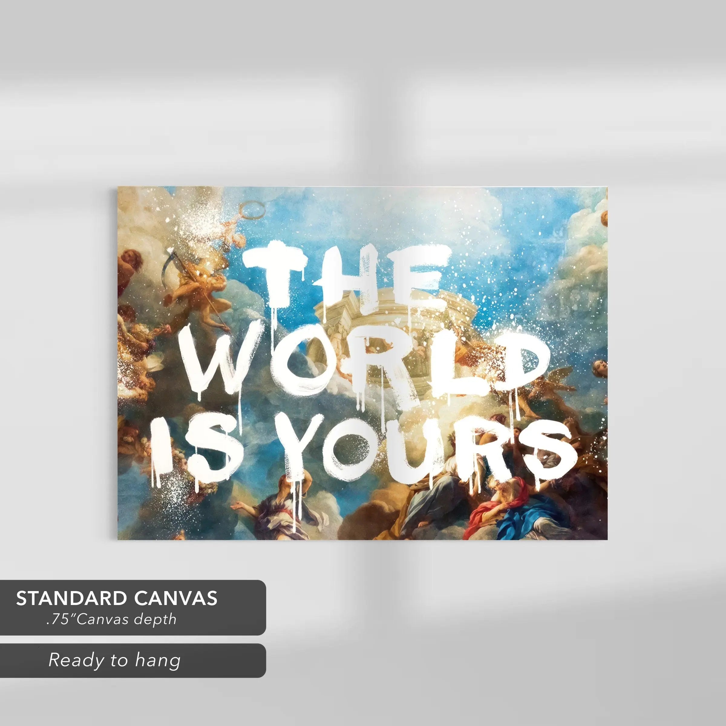 The World Is Yours - Motivational Quote Canvas Art | Poster Print Canvastoria