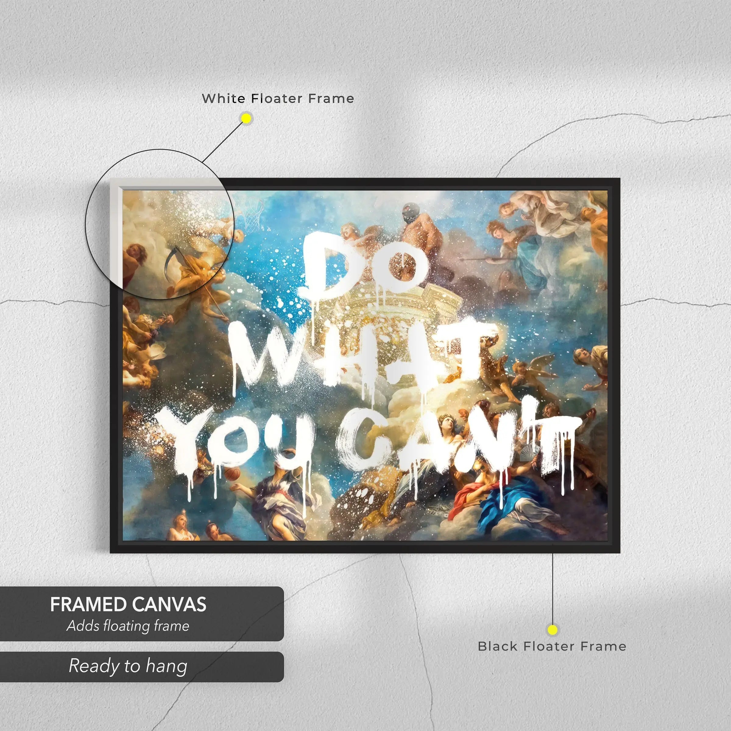 Do What You Can't - Motivational Quote Canvas Art | Poster Print Canvastoria