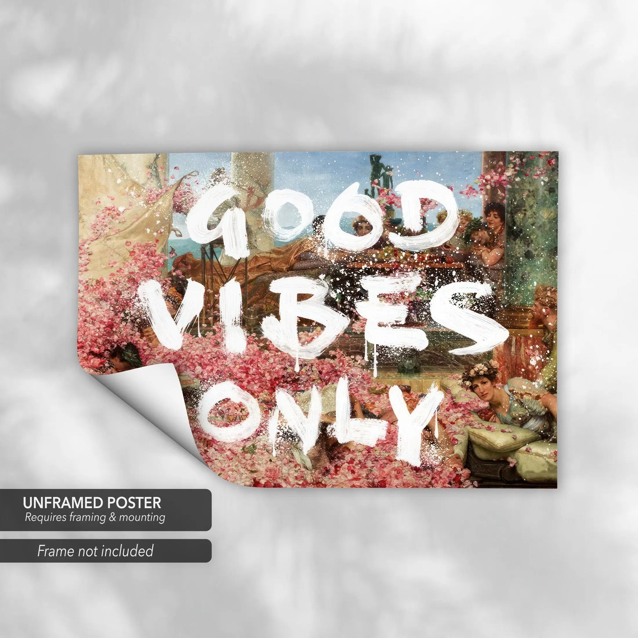 Good Vibes Only - Inspirational Quote Canvas Art | Poster Print Canvastoria
