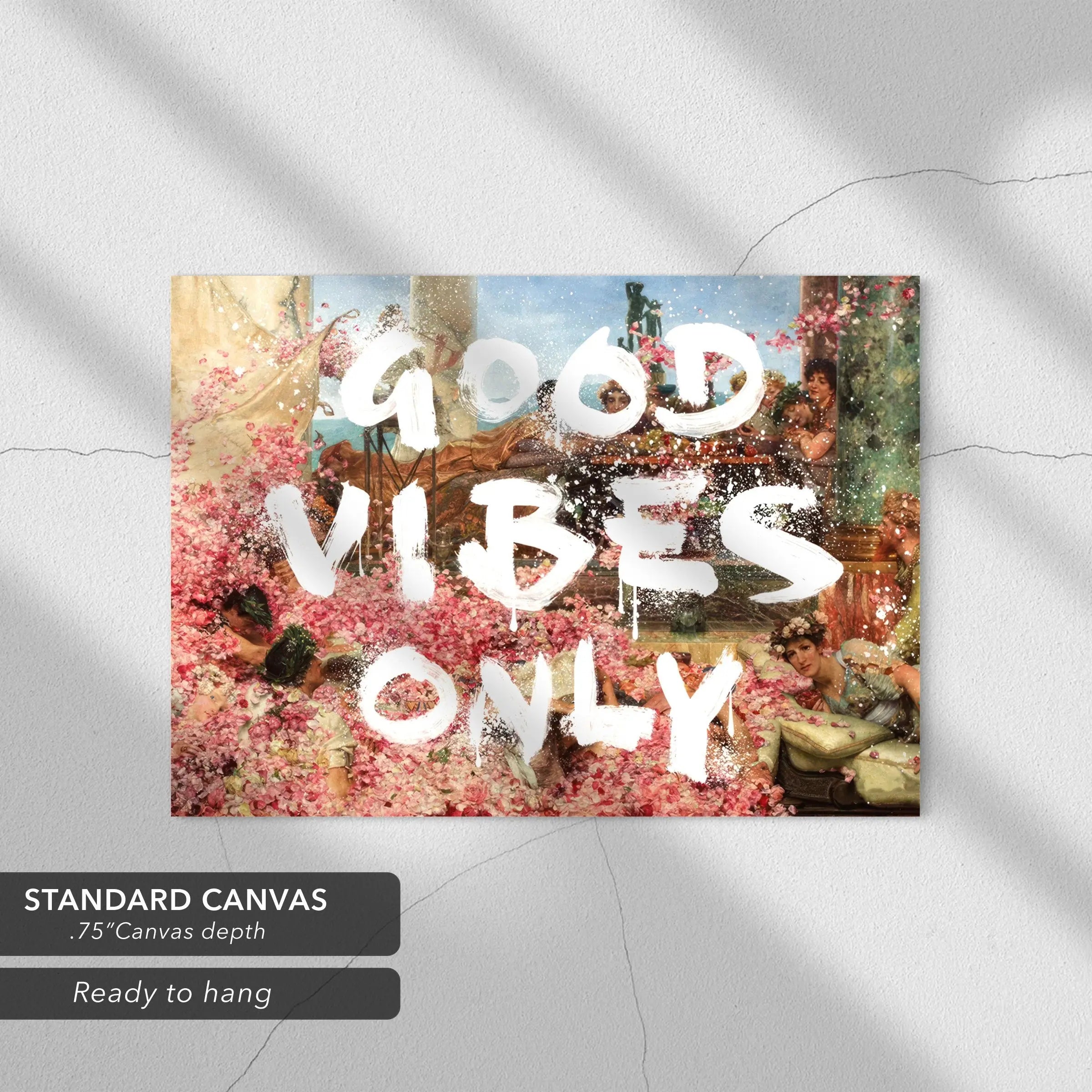 Good Vibes Only - Inspirational Quote Canvas Art | Poster Print Canvastoria