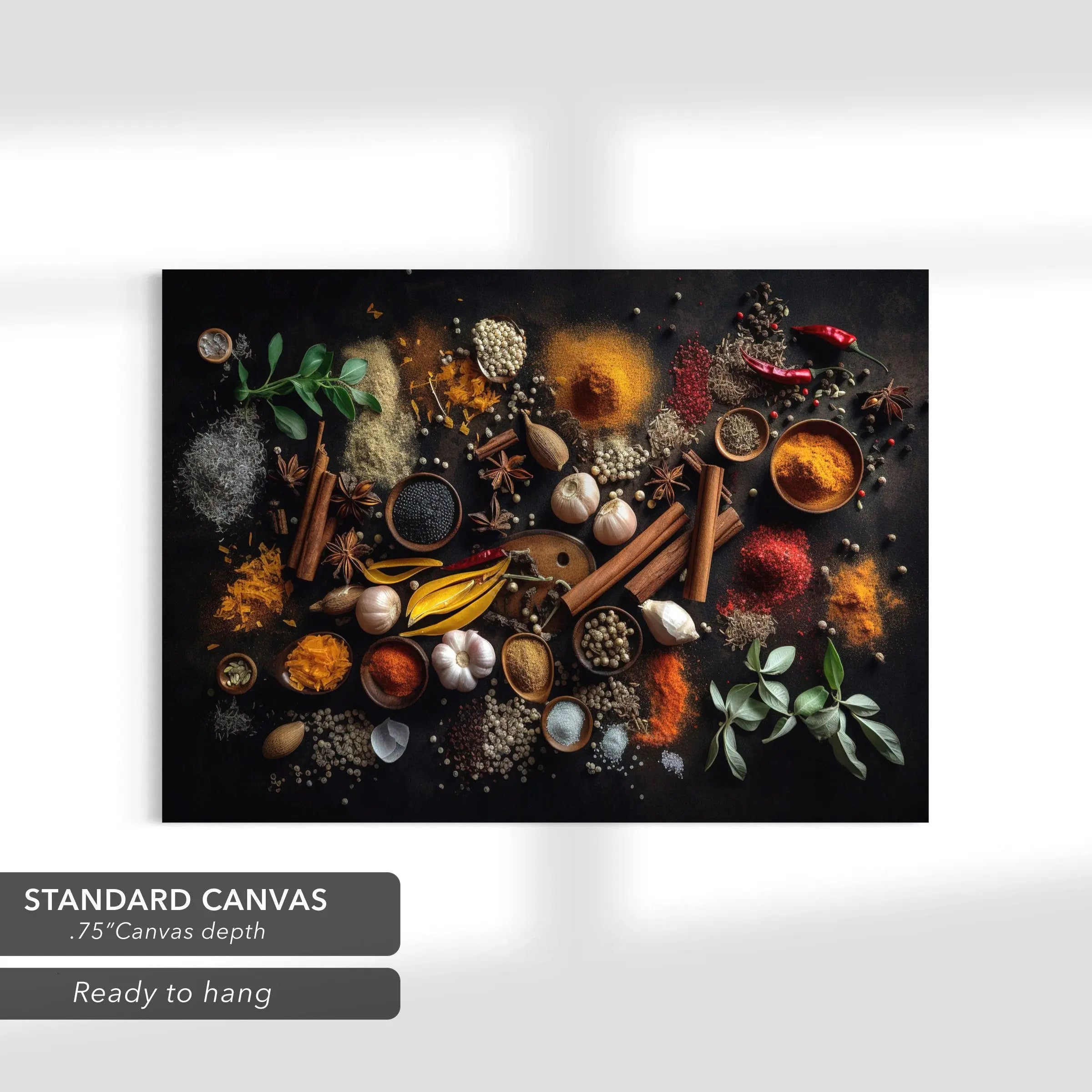 Colorful Spices Set - Canvas Wall Art | Poster Print Canvastoria