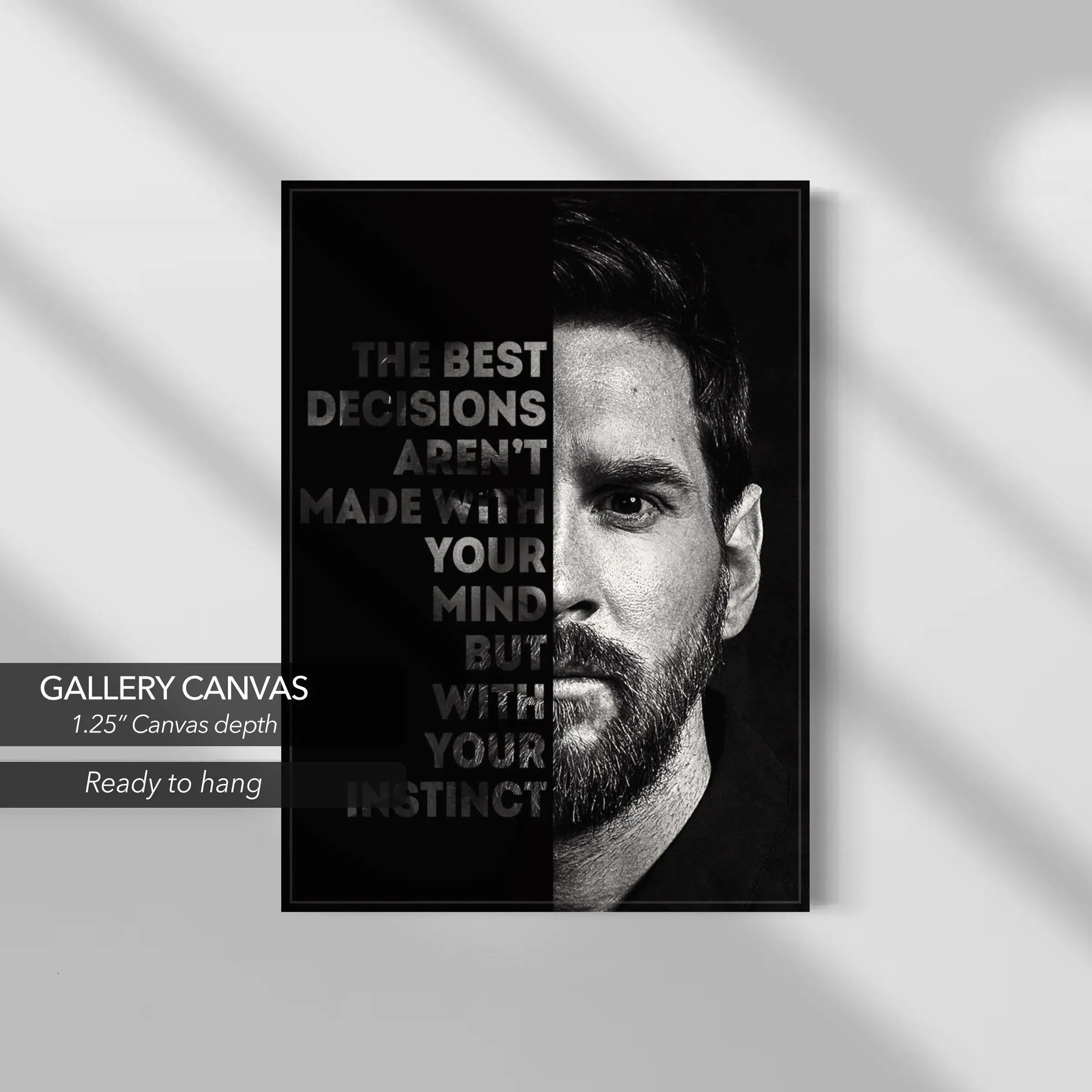 Score with Style: Messi 10 Canvas Art | Poster Print Canvastoria