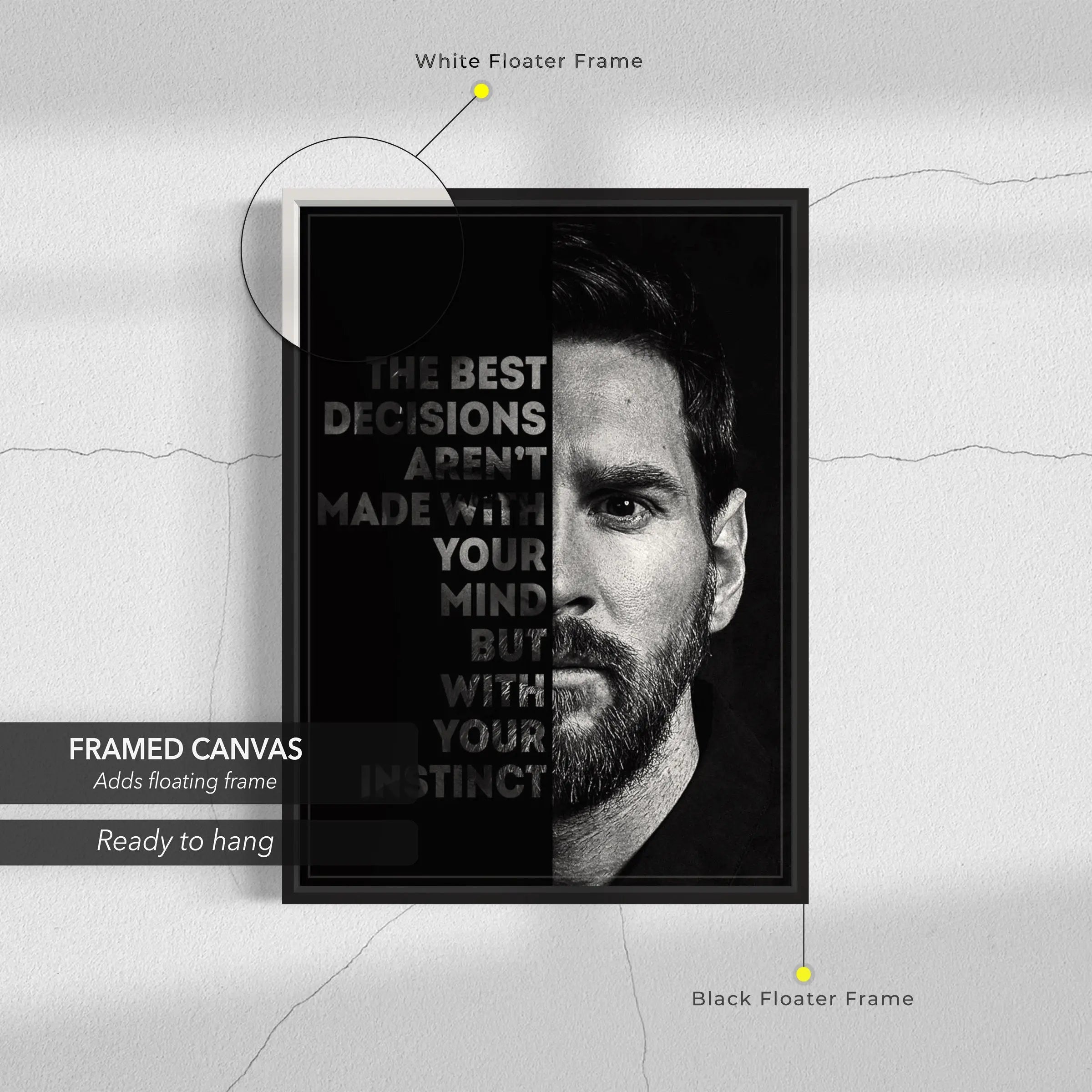 Score with Style: Messi 10 Canvas Art | Poster Print Canvastoria