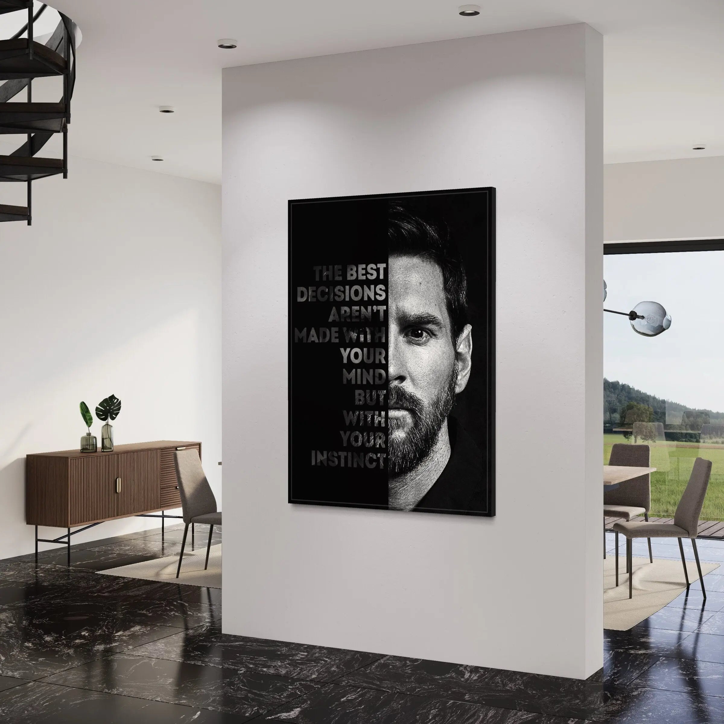 Score with Style: Messi 10 Canvas Art | Poster Print Canvastoria