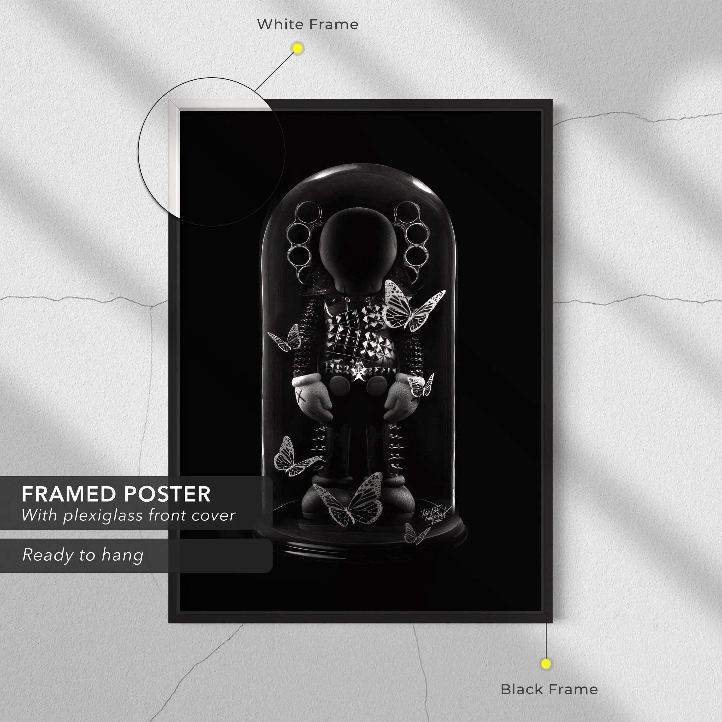 Kaws Black Companion Modern Canvas Art | Poster Print Canvastoria