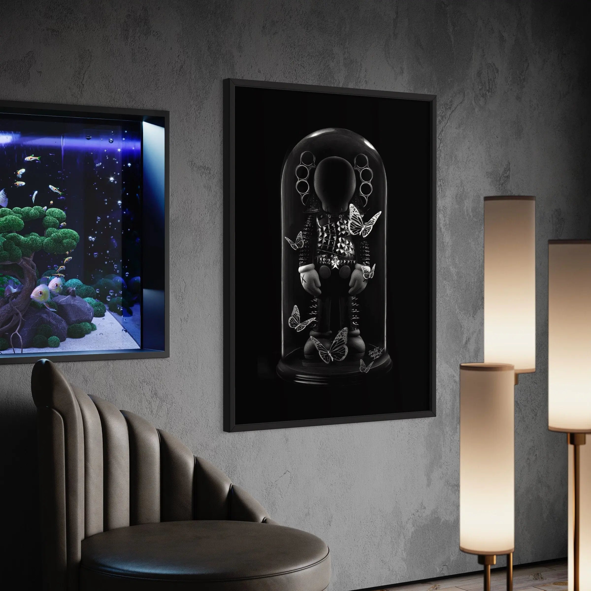 Kaws Black Companion Modern Canvas Art | Poster Print Canvastoria