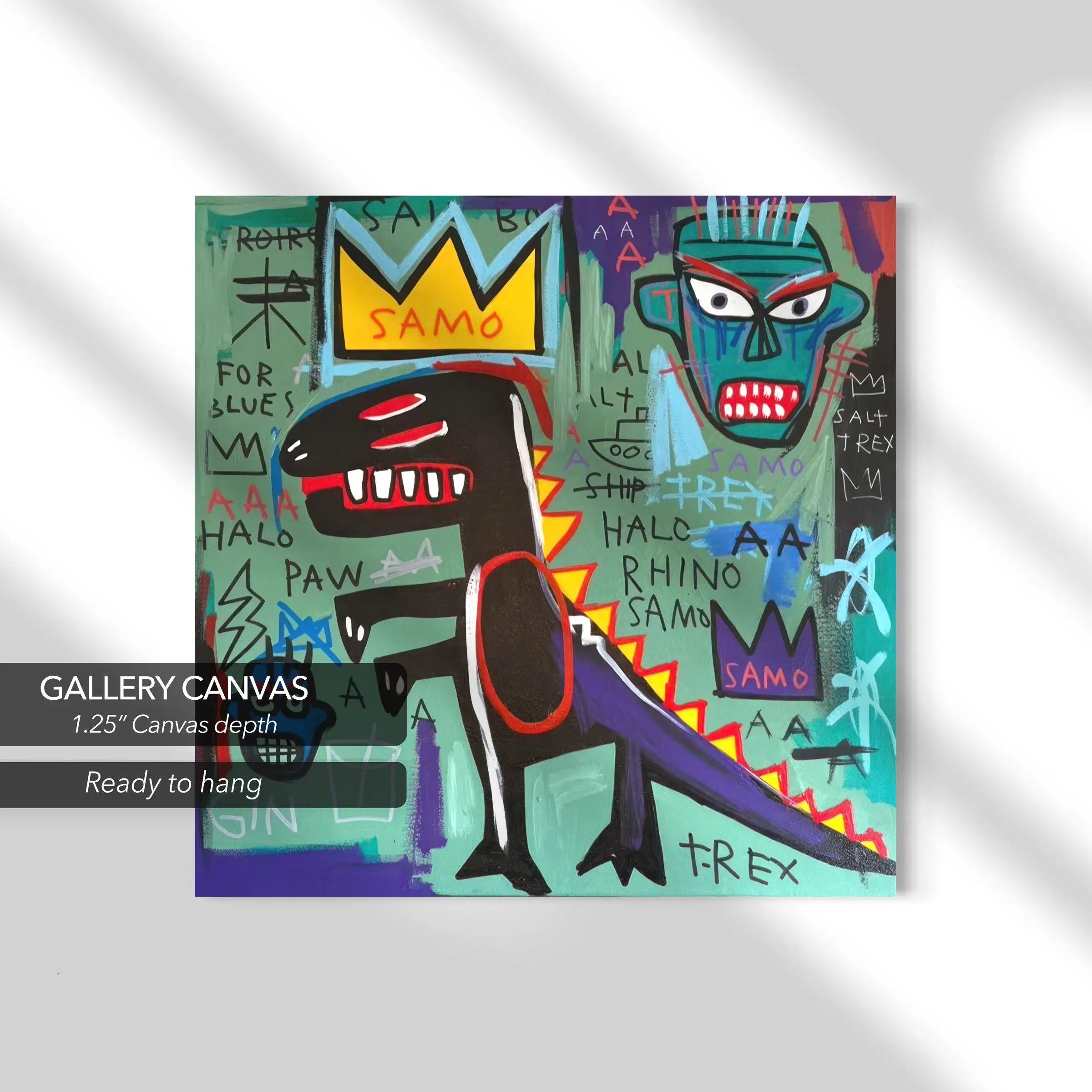 1985 Basquiat × COACH T-REX Canvas Art | Poster Print Canvastoria