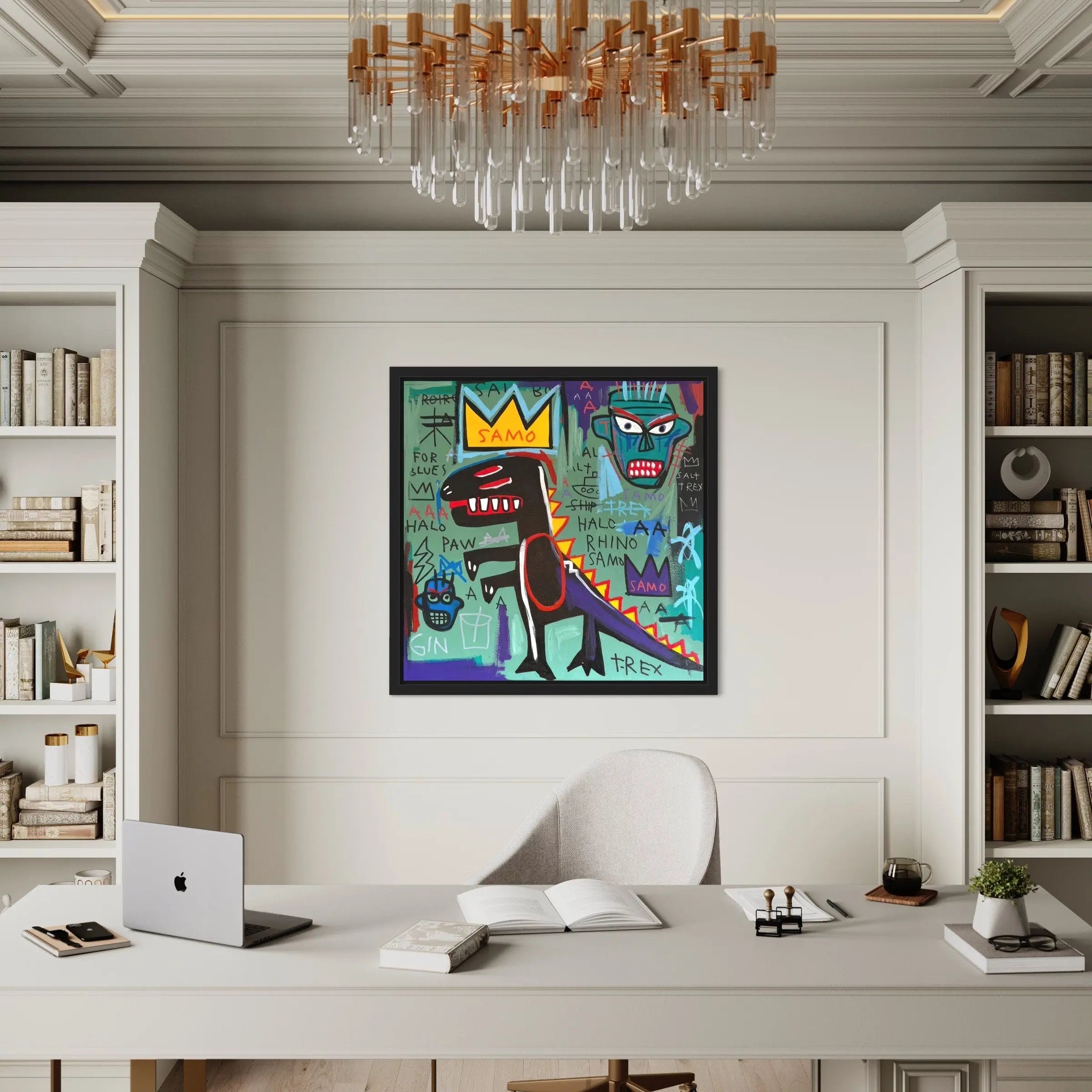 1985 Basquiat × COACH T-REX Canvas Art | Poster Print Canvastoria