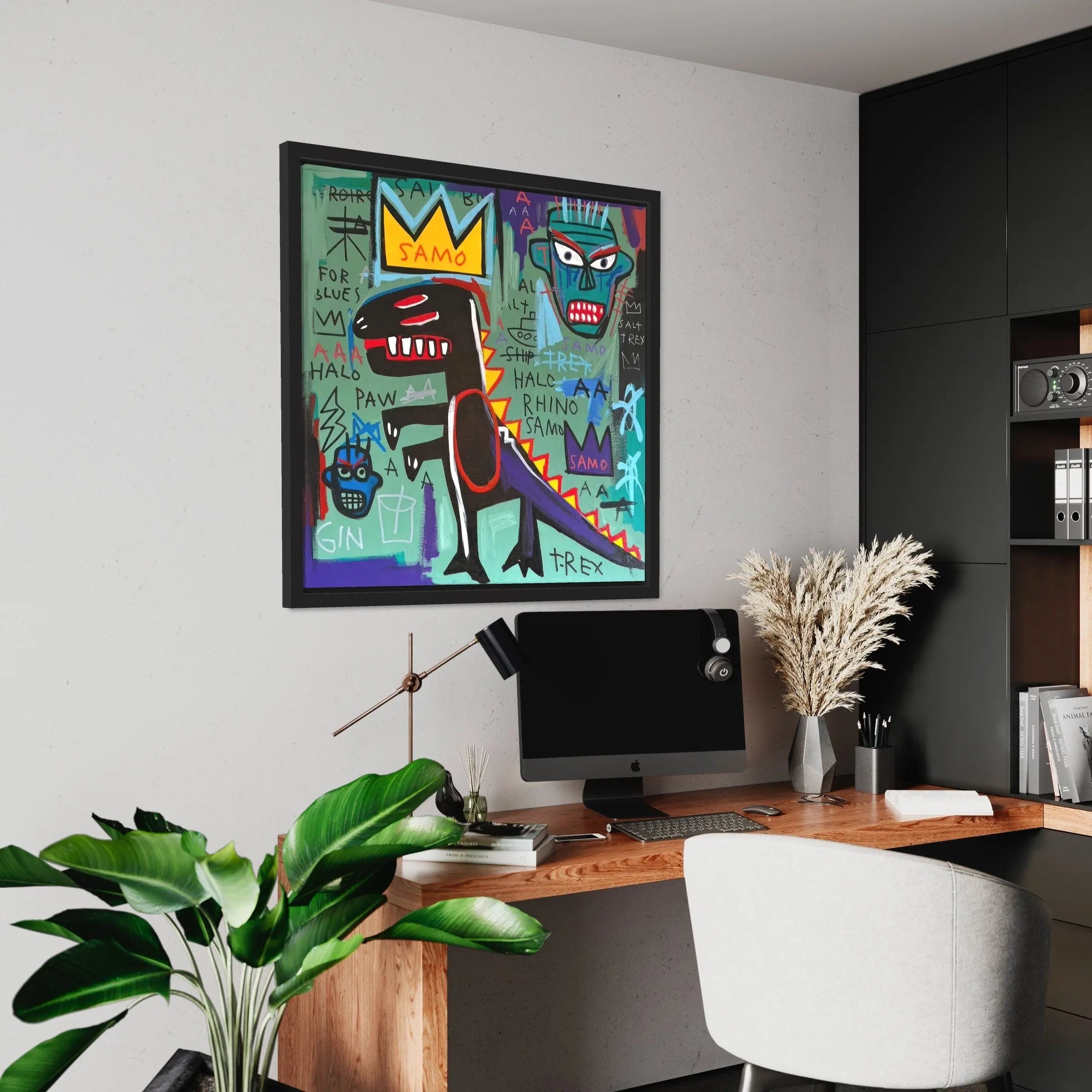 1985 Basquiat × COACH T-REX Canvas Art | Poster Print Canvastoria