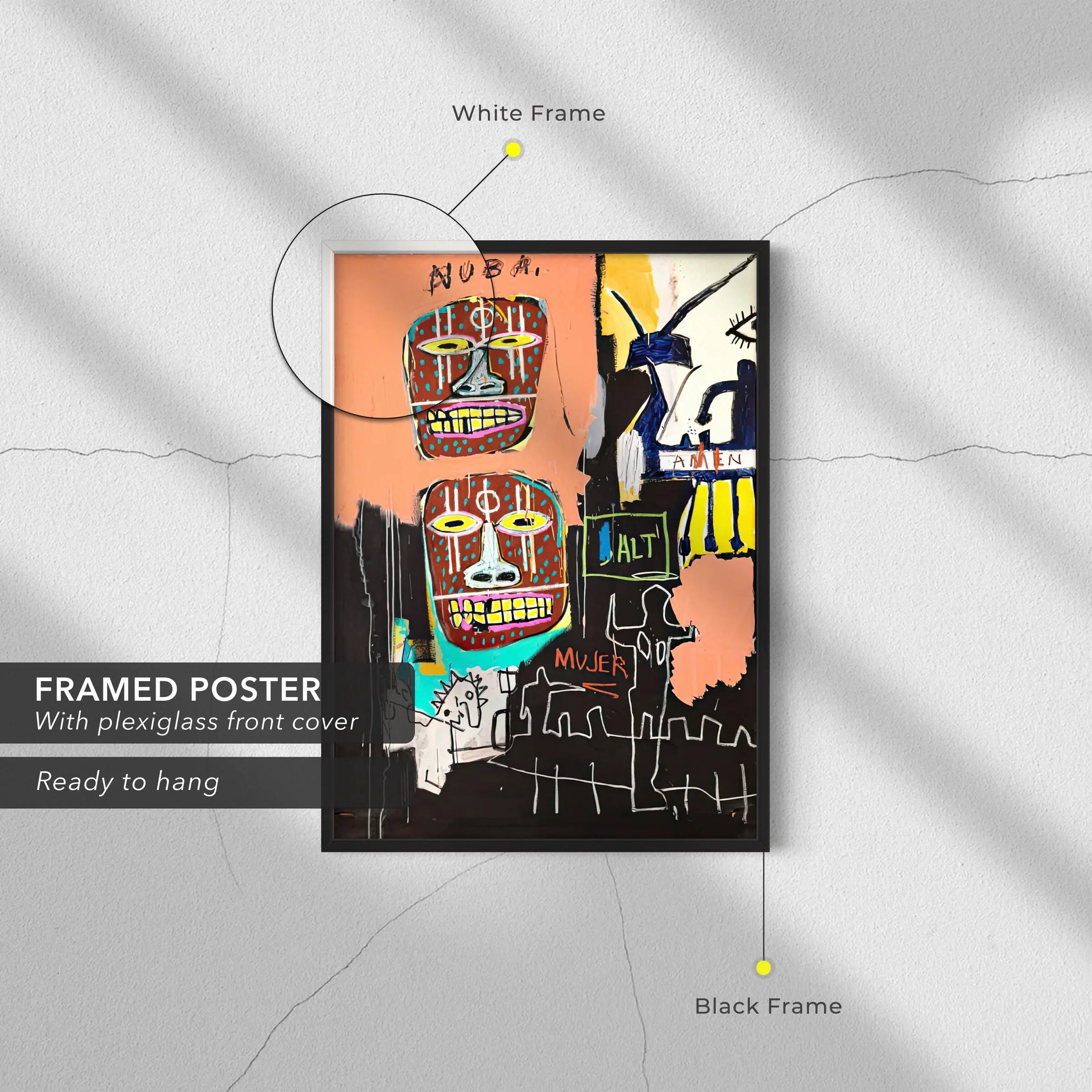 Jean-Michel Basquiat El Gran Espectaculo (The Nile 1983) Canvas Art | Poster Print 3 PC Set Canvastoria