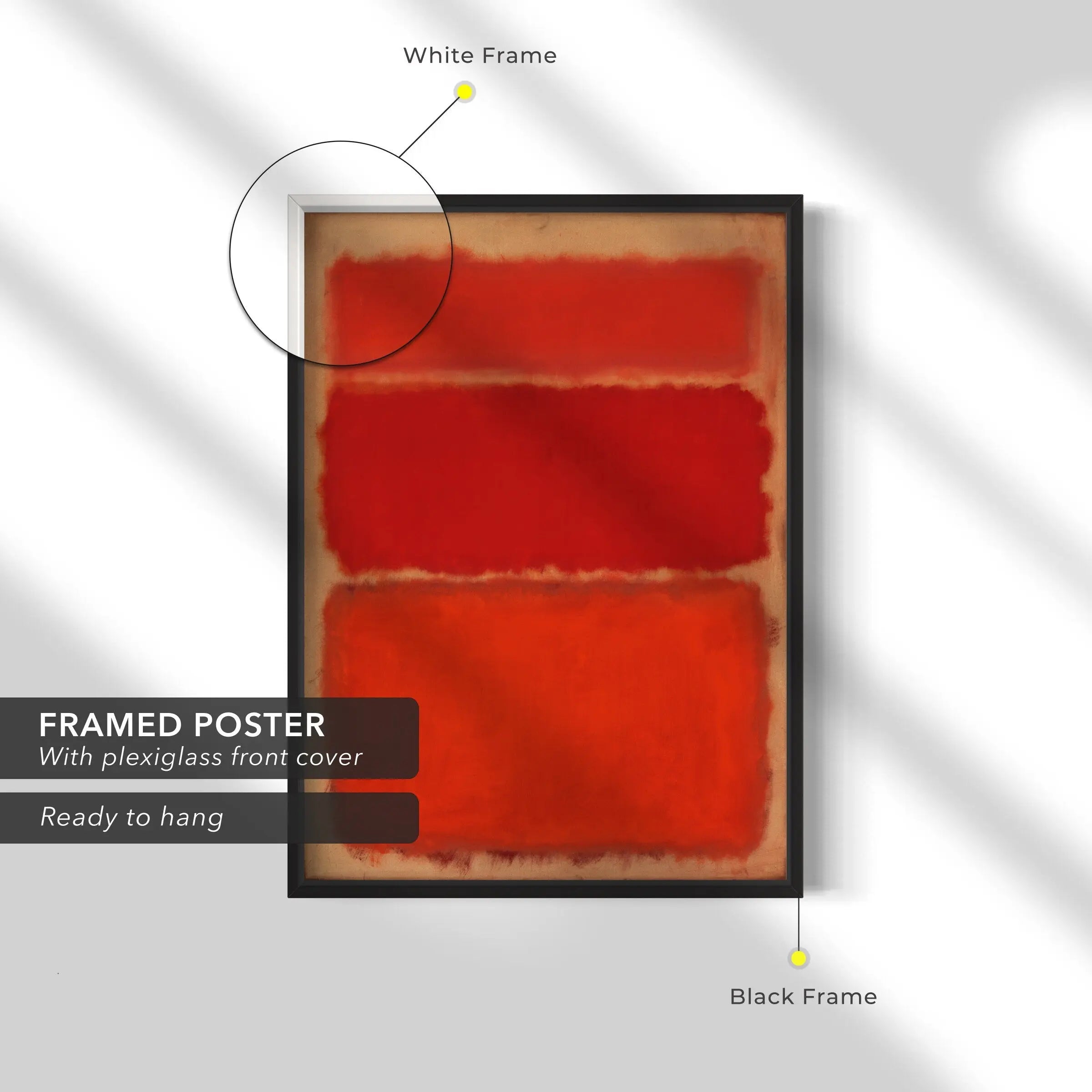 Mark Rothko (1903-1970) Untitled (Shades of Red) Canvas Art | Poster Print Canvastoria