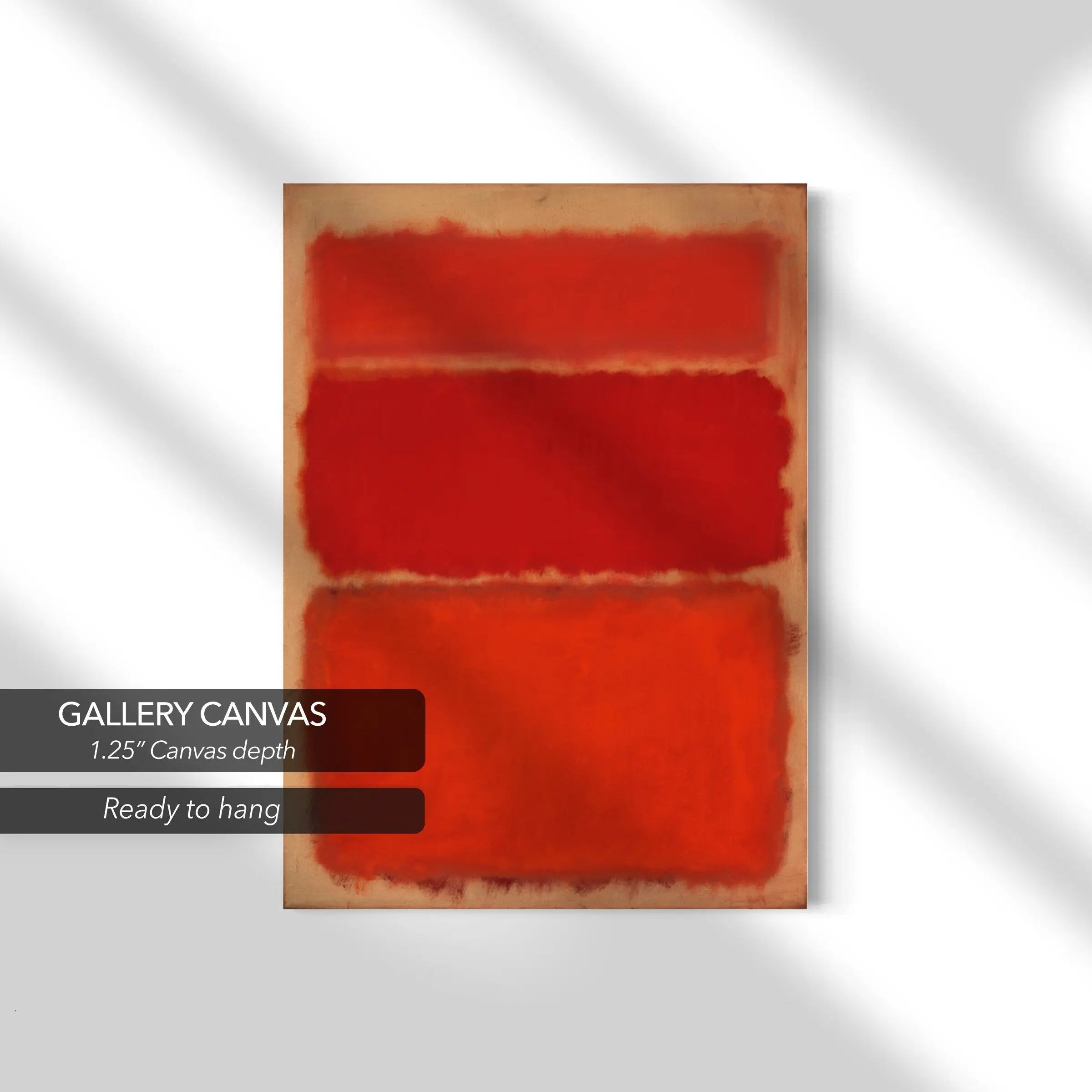 Mark Rothko (1903-1970) Untitled (Shades of Red) Canvas Art | Poster Print Canvastoria