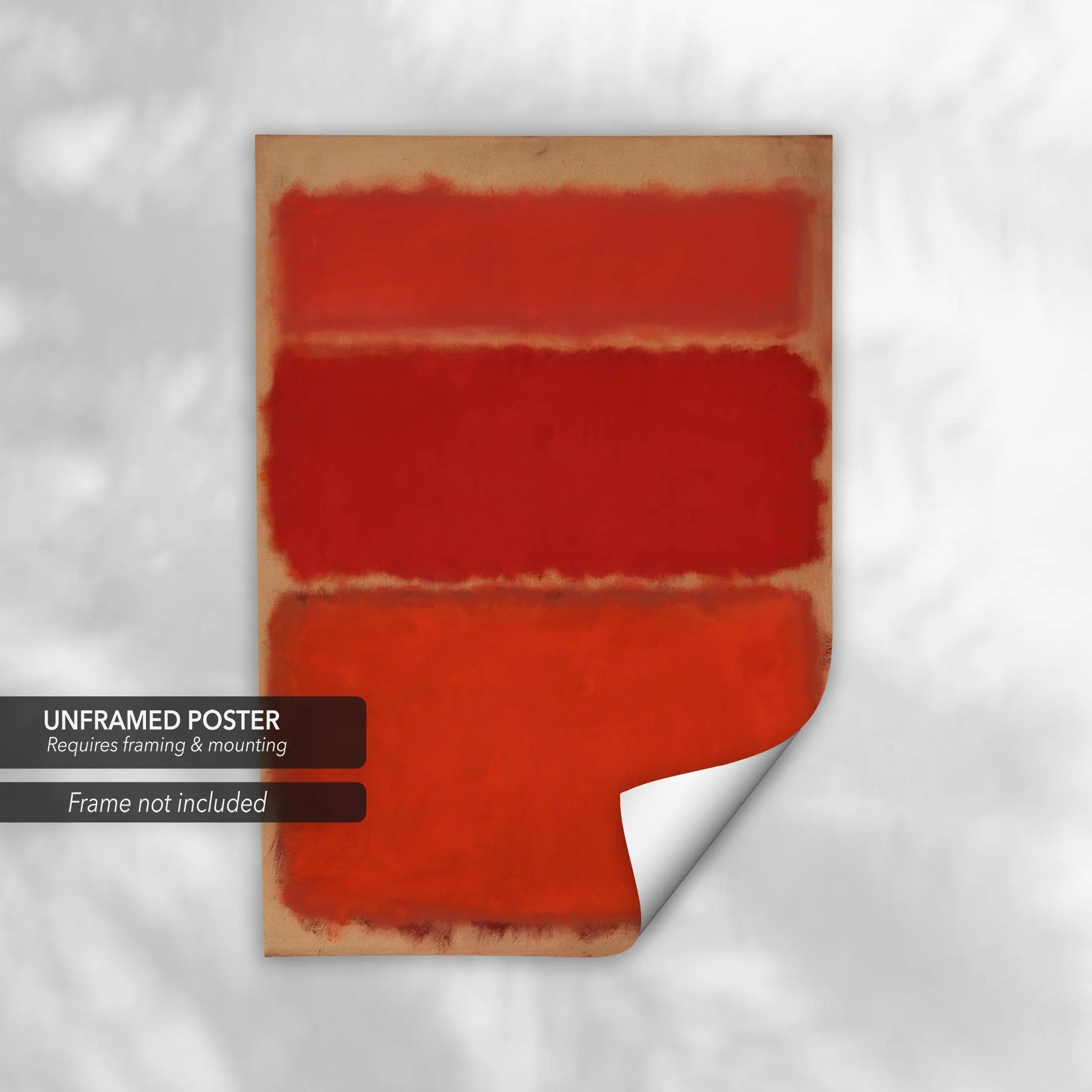 Mark Rothko (1903-1970) Untitled (Shades of Red) Canvas Art | Poster Print Canvastoria