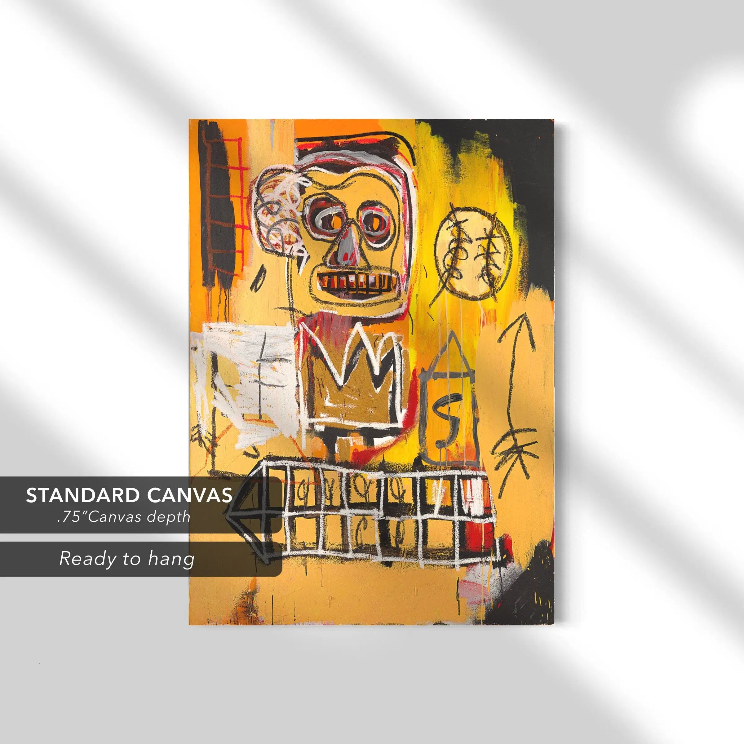 Jean-Michel Basquiat Untitled (Orange Sports Figure), 1982 Canvas Art | Poster Print Canvastoria