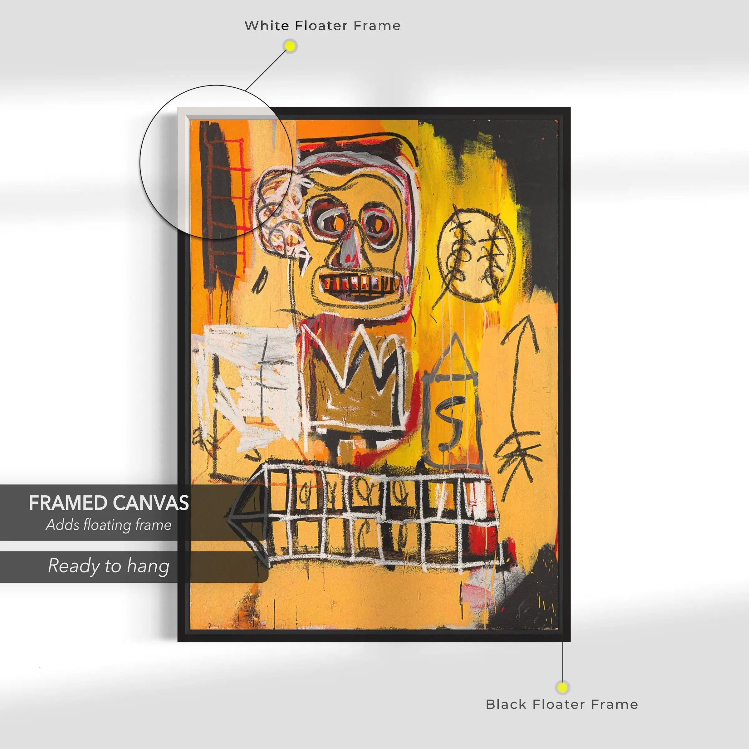 Jean-Michel Basquiat Untitled (Orange Sports Figure), 1982 Canvas Art | Poster Print Canvastoria