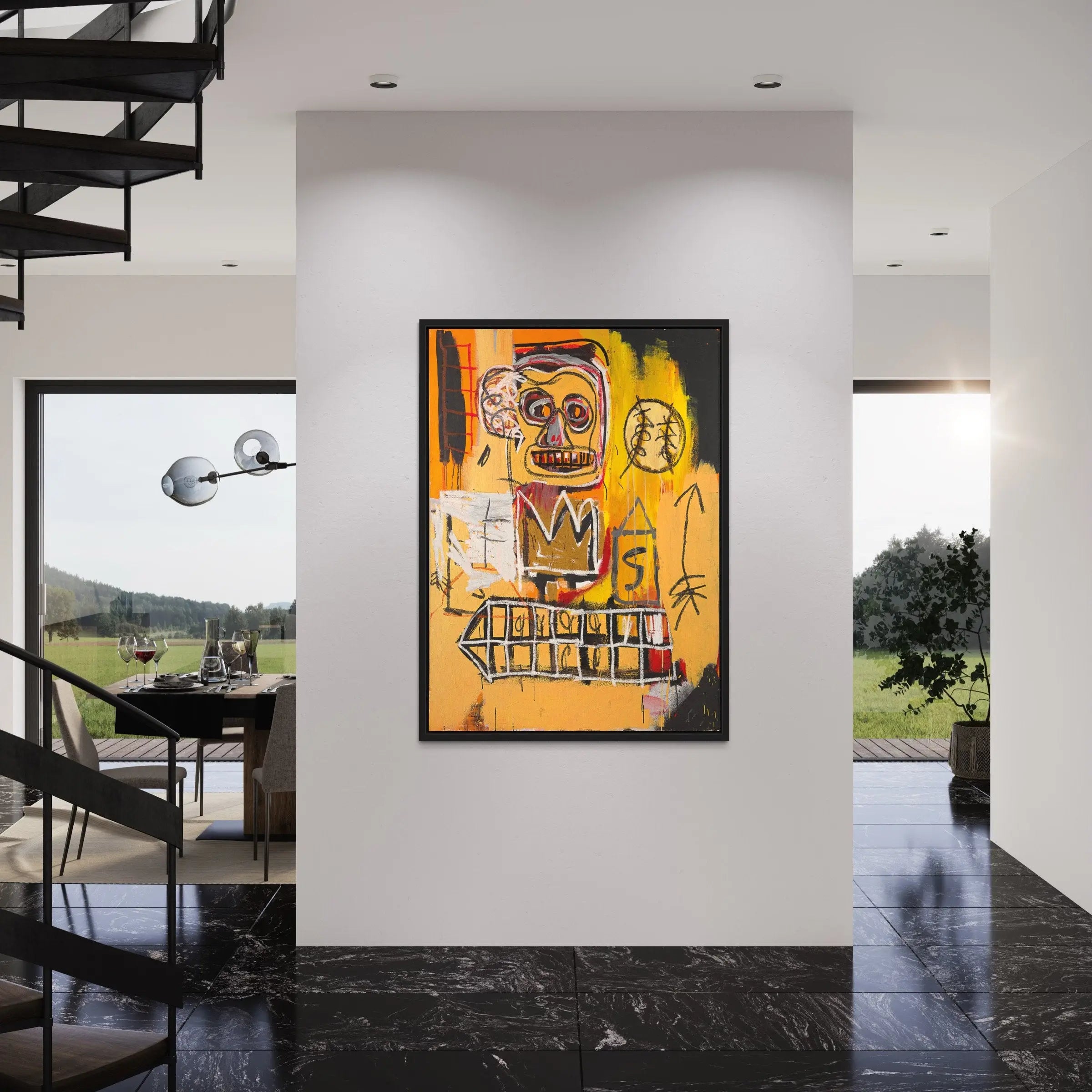 Jean-Michel Basquiat Untitled (Orange Sports Figure), 1982 Canvas Art | Poster Print Canvastoria