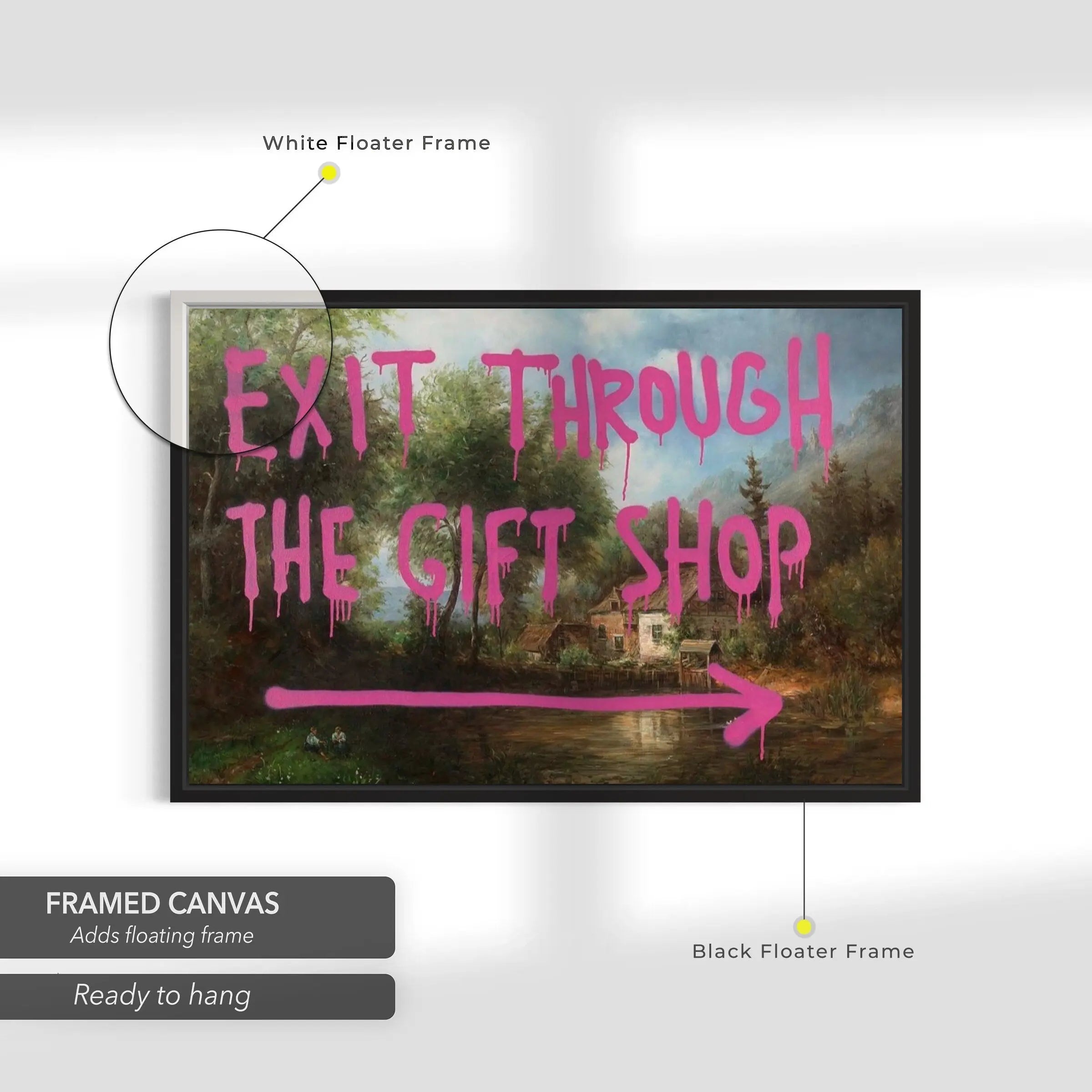 Banksy ‘Exit Through The Gift Shop’ Canvas Art | Poster Print Canvastoria