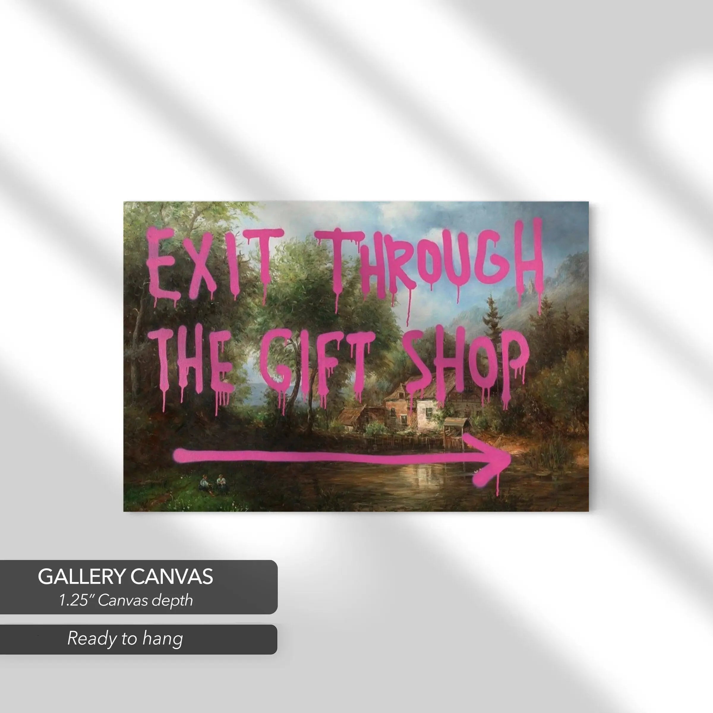 Banksy ‘Exit Through The Gift Shop’ Canvas Art | Poster Print Canvastoria