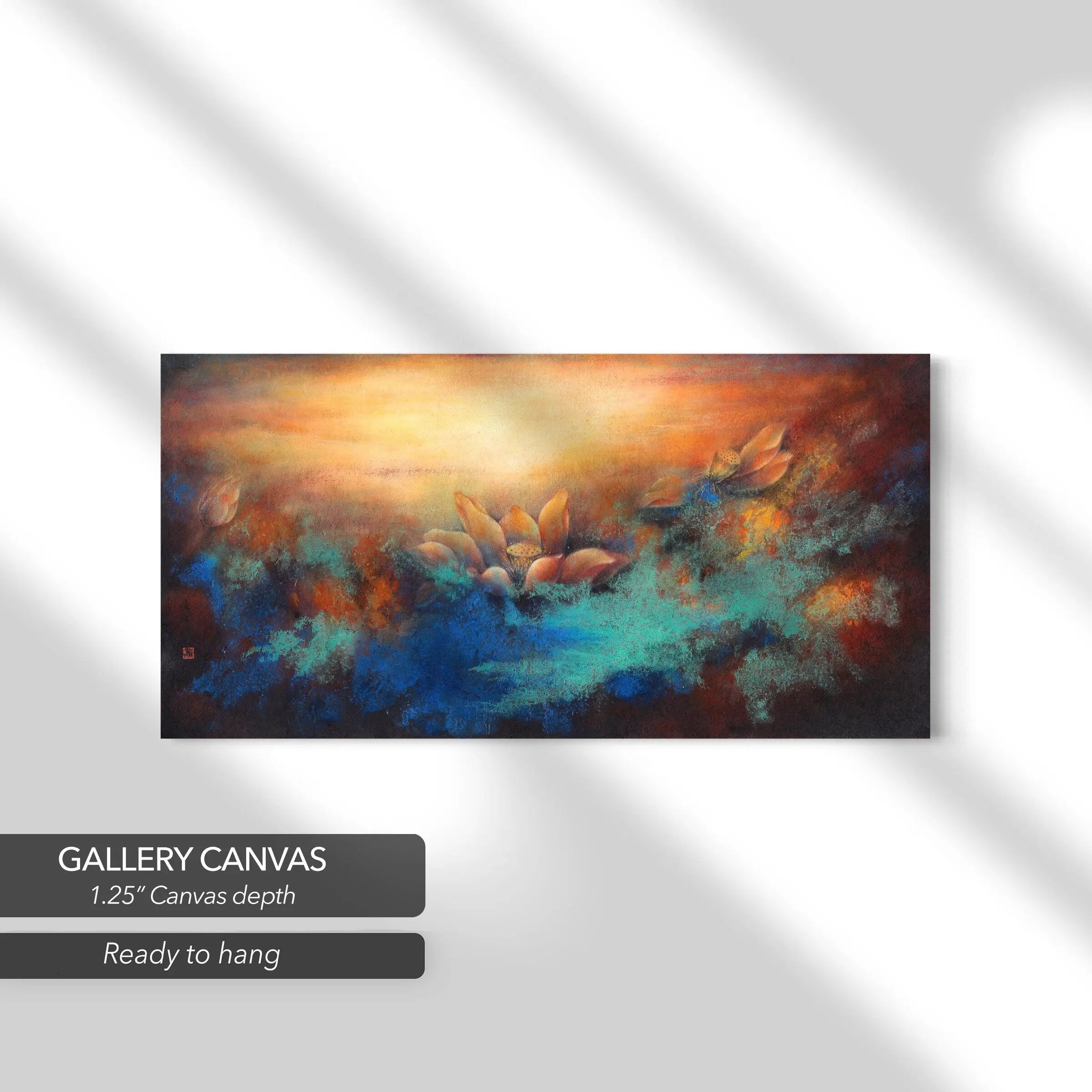 Louis Mak Imagery of Lotuses, Misty Mountains Art Canvas Art | Poster Print Canvastoria