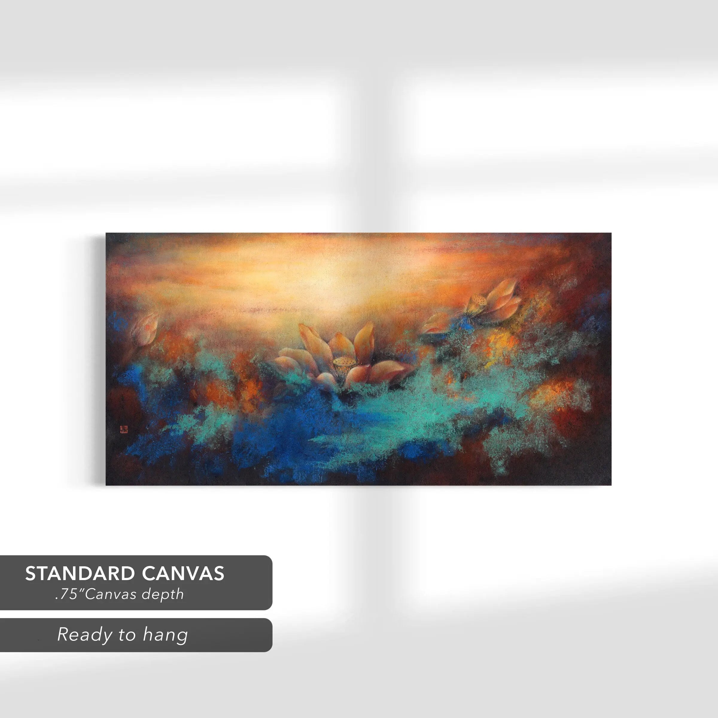 Louis Mak Imagery of Lotuses, Misty Mountains Art Canvas Art | Poster Print Canvastoria