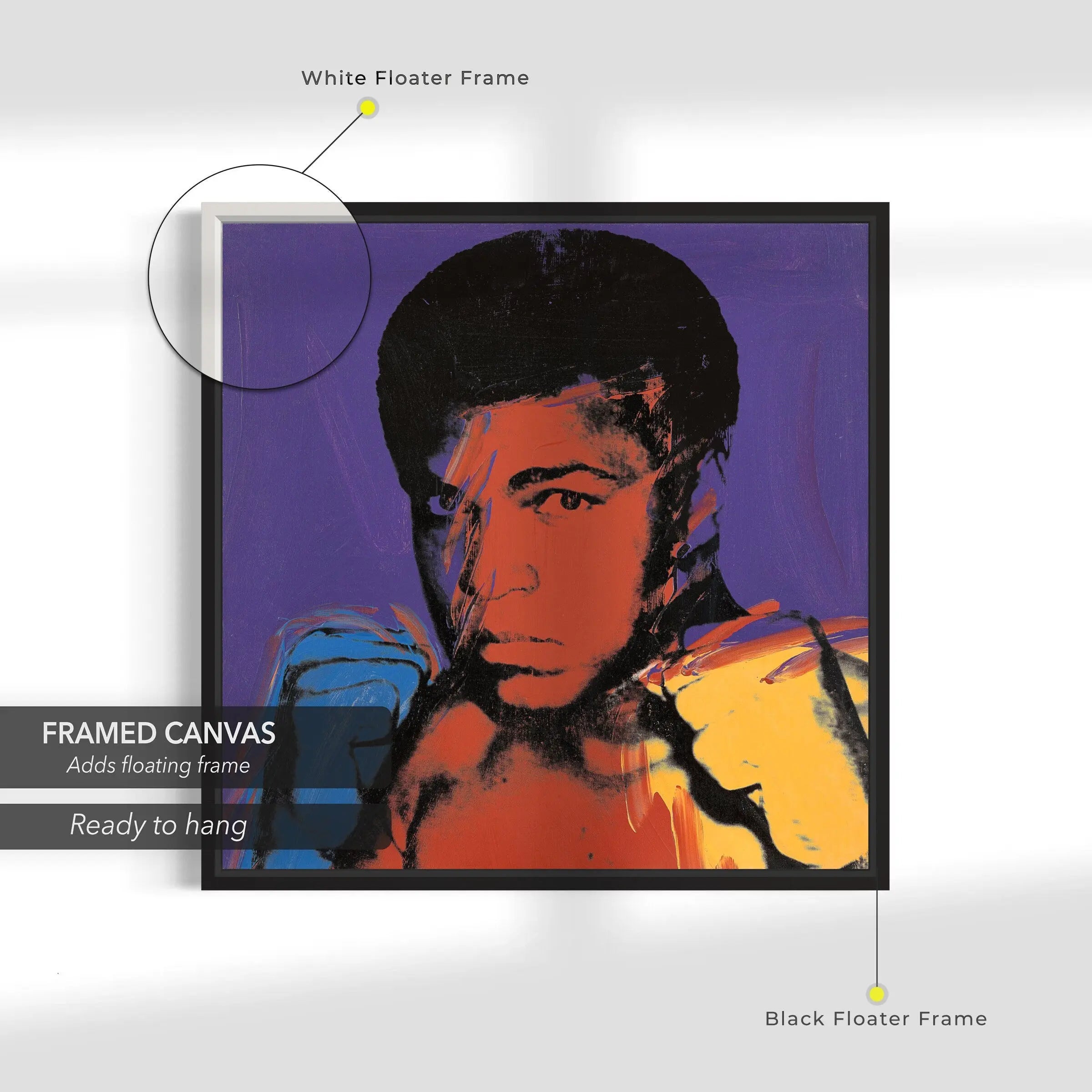 Muhammad Ali by Andy Warhol (1928-1987) Canvas Art | Poster Print Canvastoria