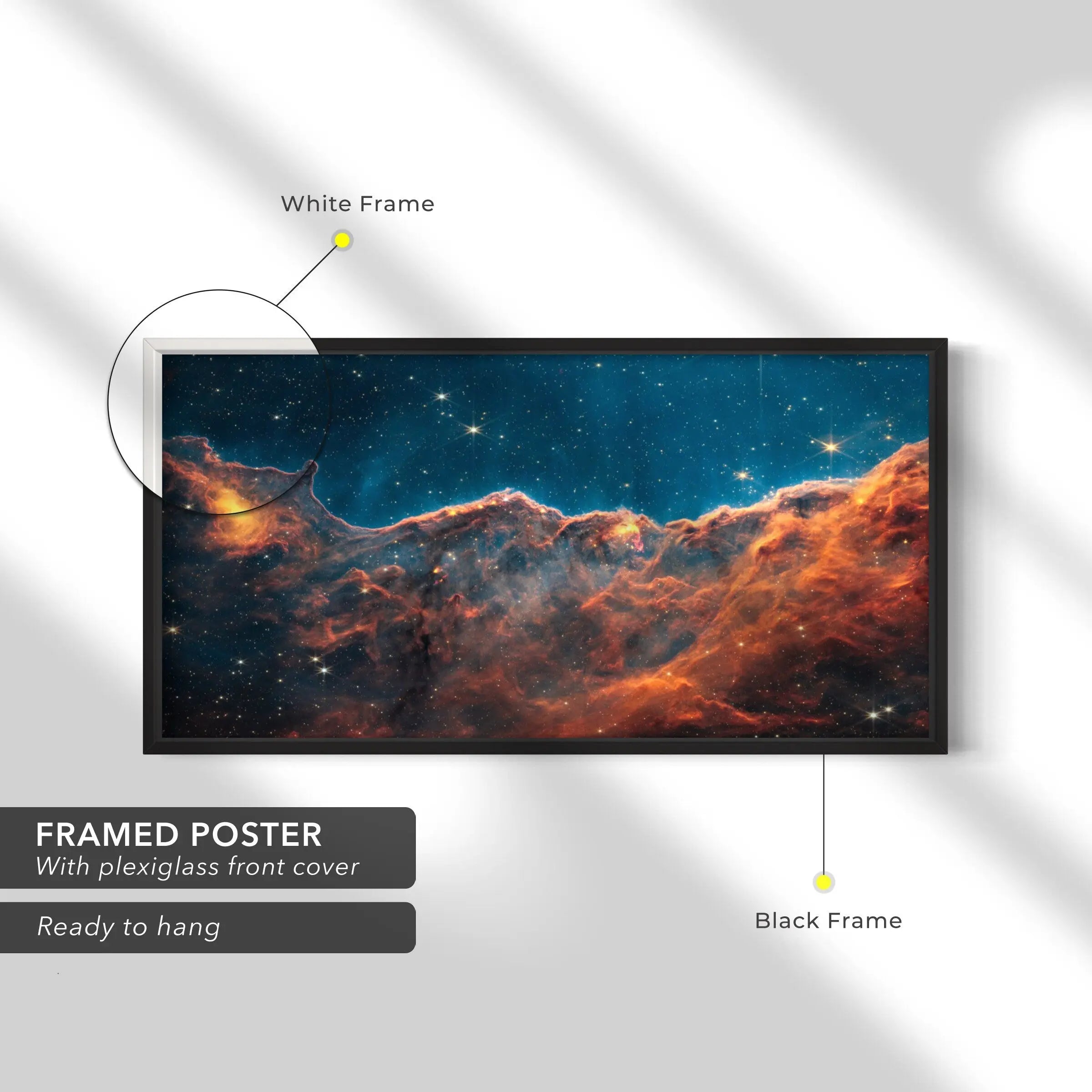 James Webb's View of the ‘Cosmic Cliffs’ Carina Nebula Canvas Art | Poster Print Canvastoria