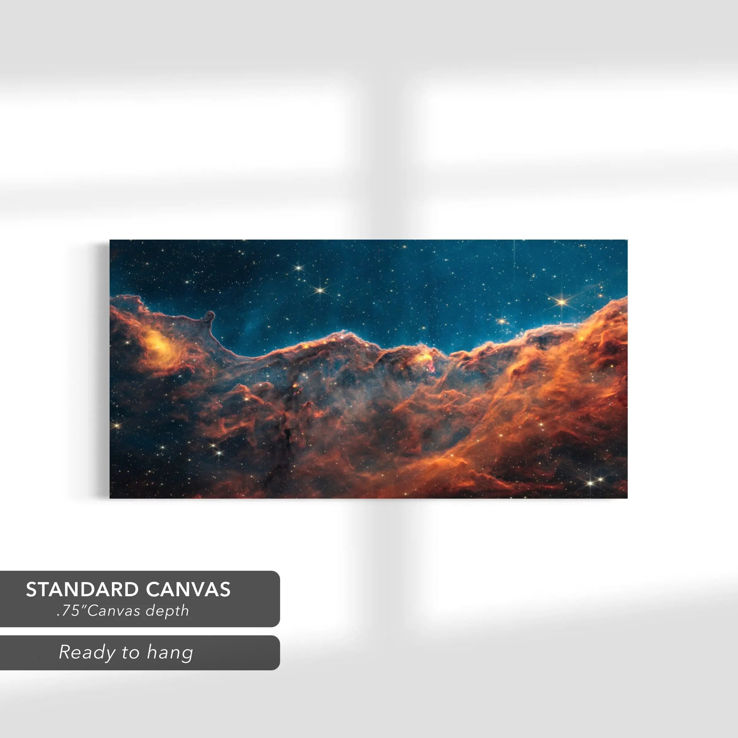 James Webb's View of the ‘Cosmic Cliffs’ Carina Nebula Canvas Art | Poster Print Canvastoria