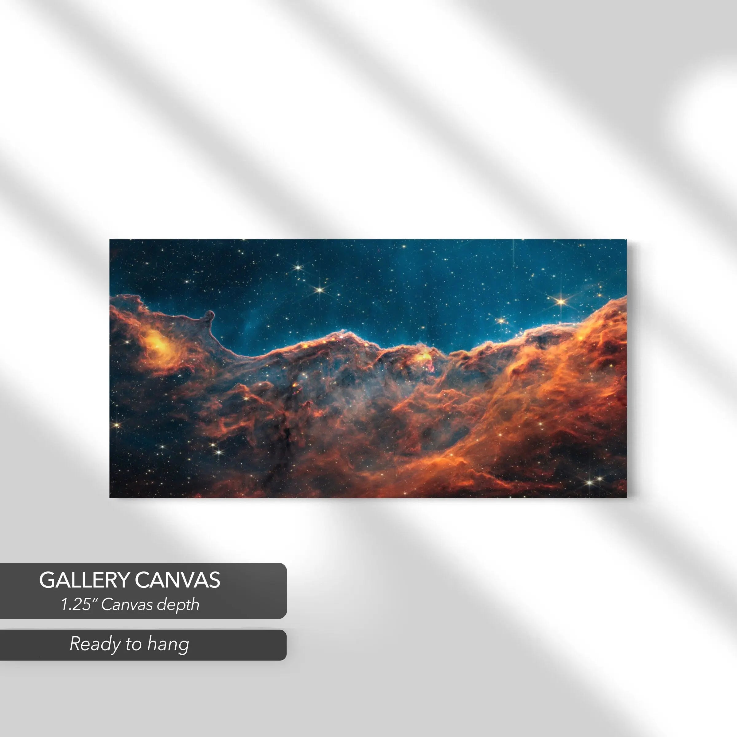 James Webb's View of the ‘Cosmic Cliffs’ Carina Nebula Canvas Art | Poster Print Canvastoria
