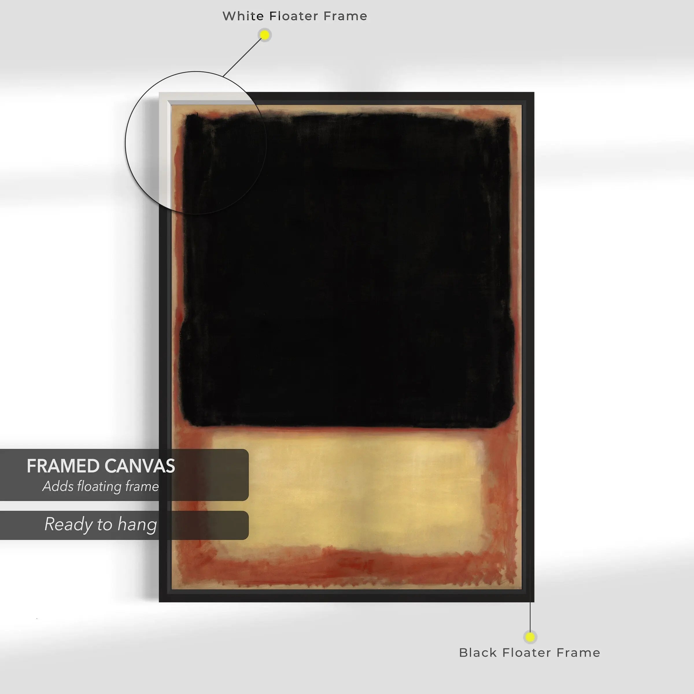 Mark Rothko No. 7 (Dark Over Light), 1954 Canvas Art | Poster Print Canvastoria