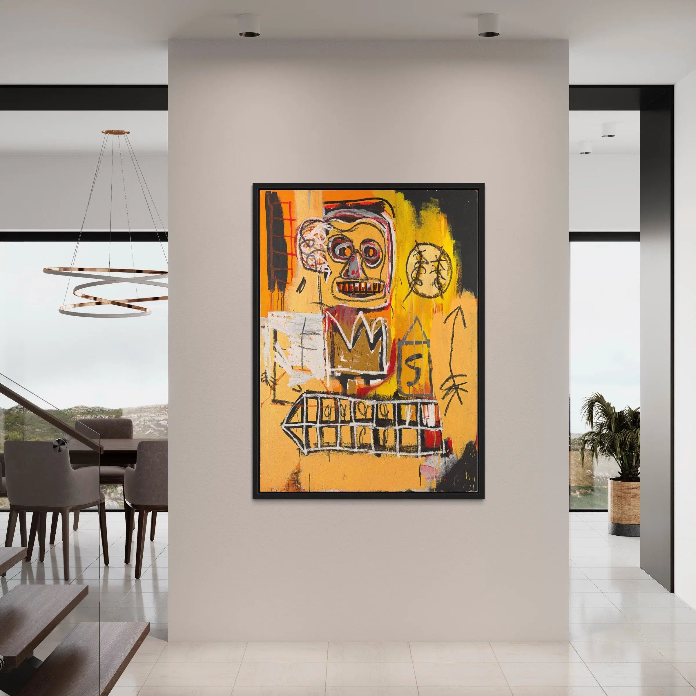 Jean-Michel Basquiat Untitled (Orange Sports Figure), 1982 Canvas Art | Poster Print Canvastoria