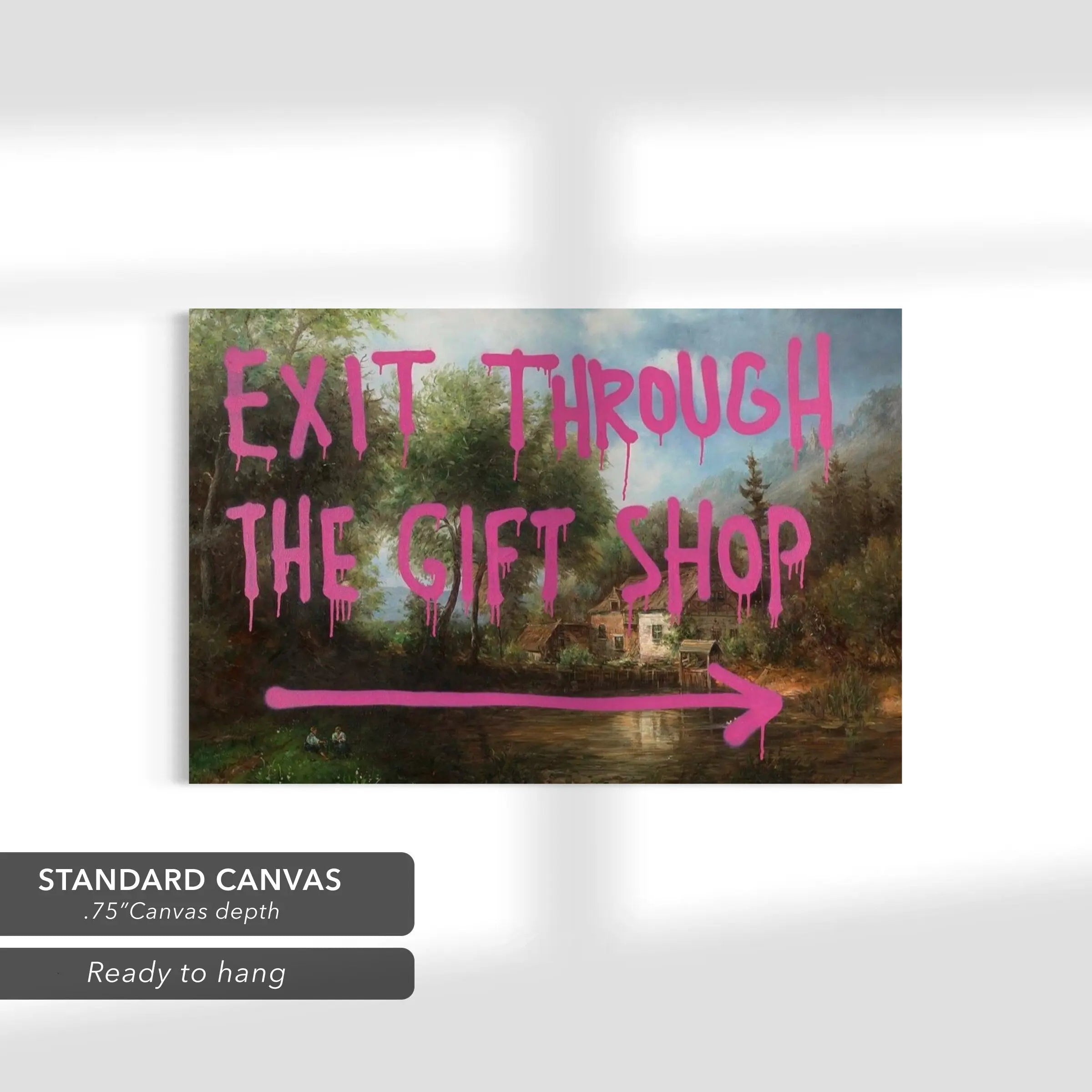 Banksy ‘Exit Through The Gift Shop’ Canvas Art | Poster Print Canvastoria