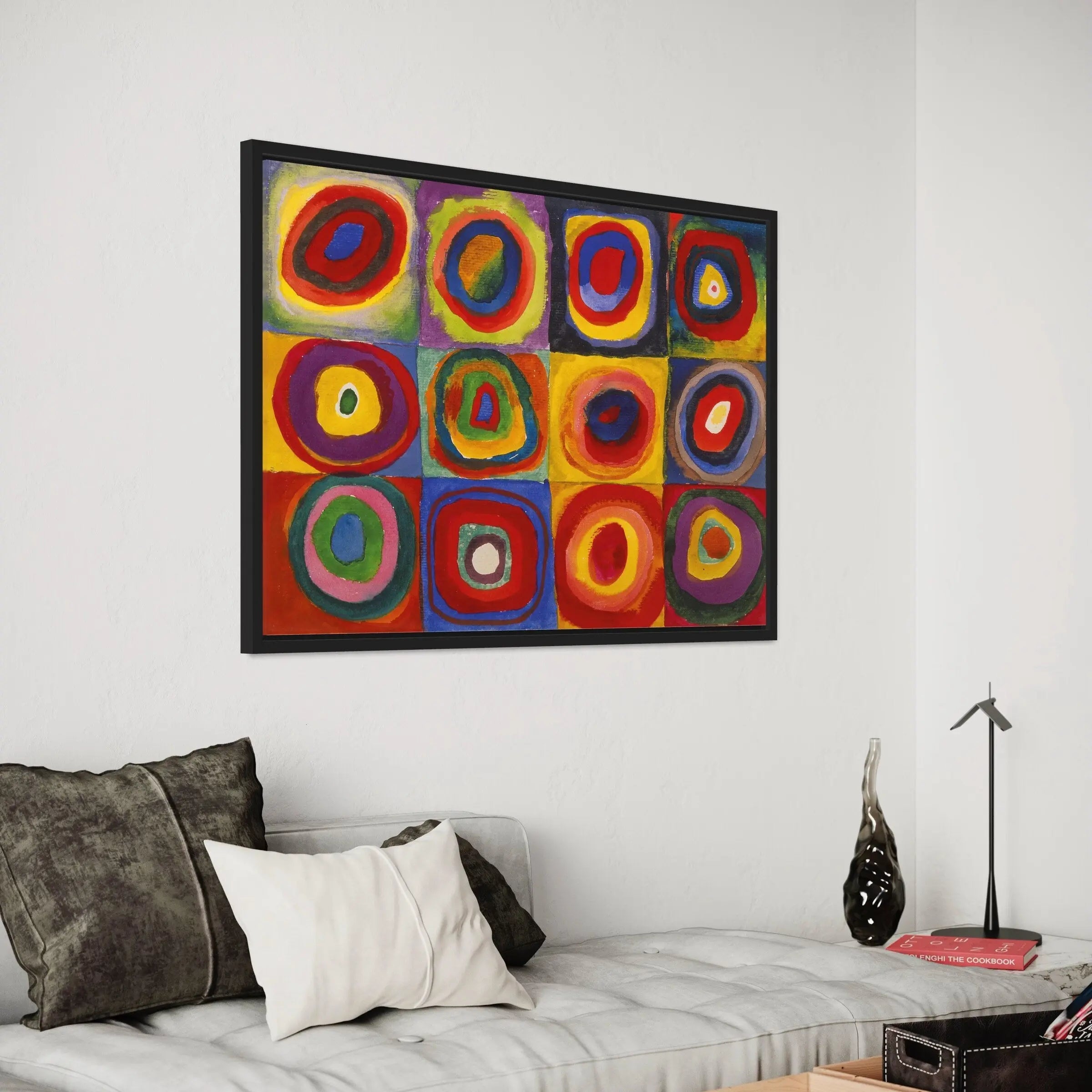 Wassily Kandinsky Color Study: Squares with Concentric Circles Canvas Art | Poster Print Canvastoria