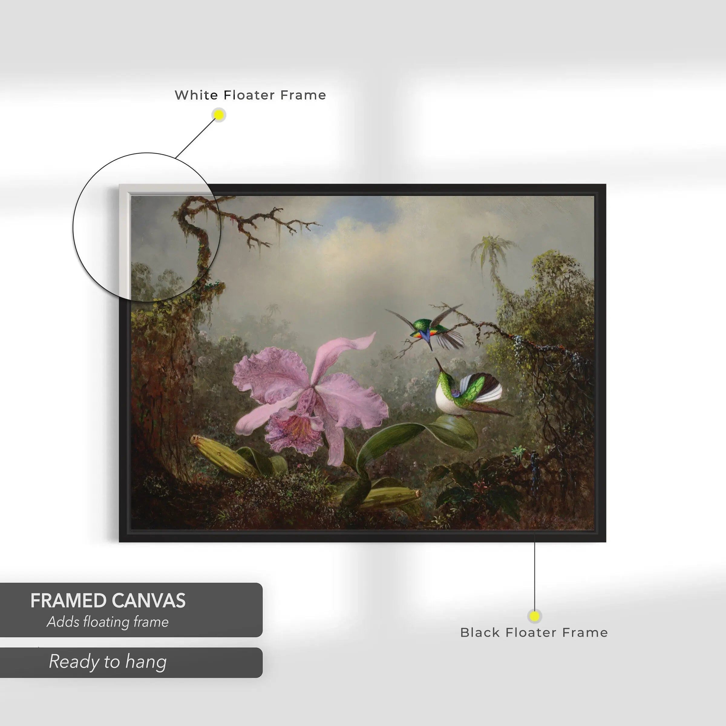Martin Johnson Heade Cattleya Orchid Canvas Art | Poster Print Canvastoria
