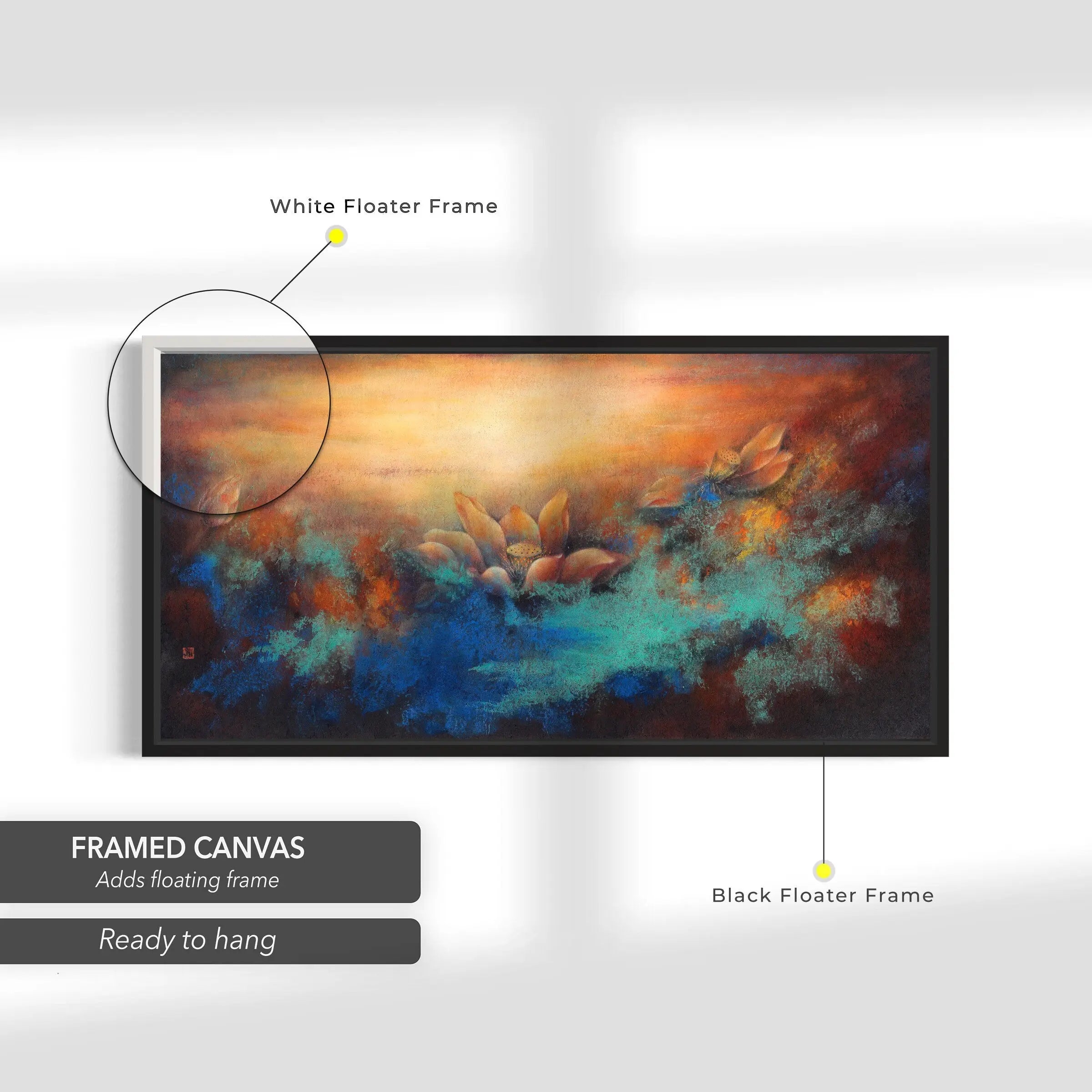 Louis Mak Imagery of Lotuses, Misty Mountains Art Canvas Art | Poster Print Canvastoria