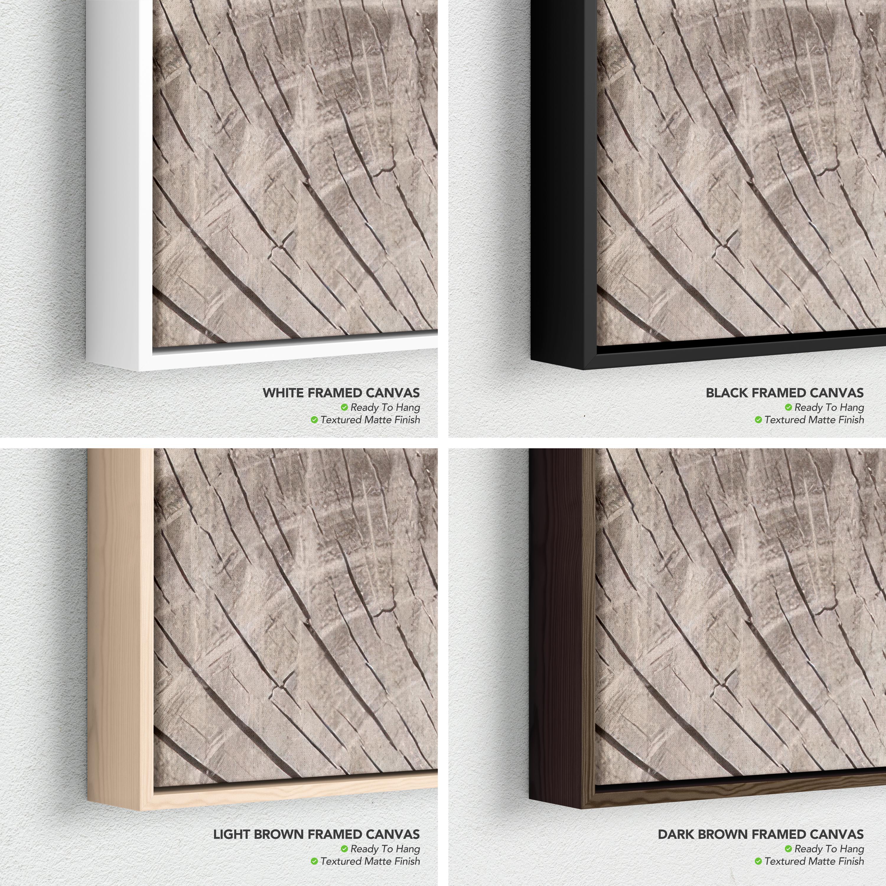 Tree Rings Oak Wood Canvas Wall Art | Poster Print | Boho Modern Neutral Minimalist Art