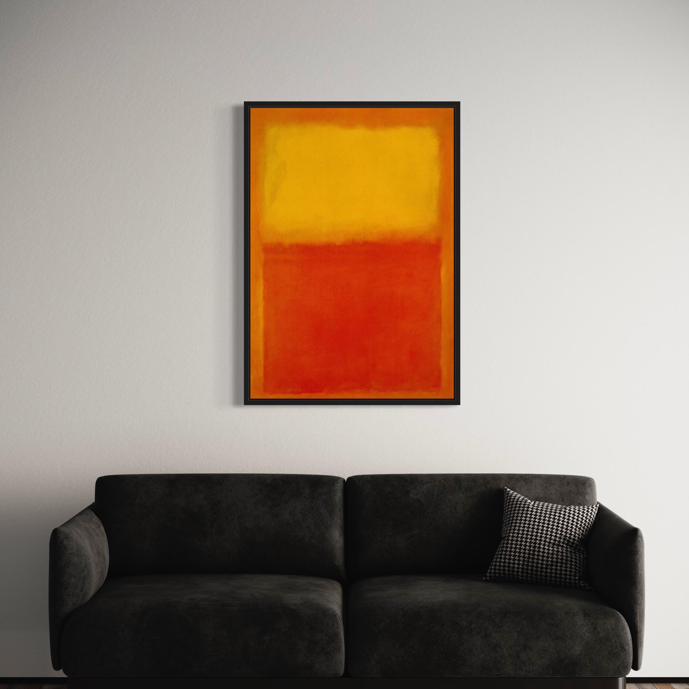 Mark Rothko Orange and Yellow | Abstract Expressionist Canvas Art | Poster Print