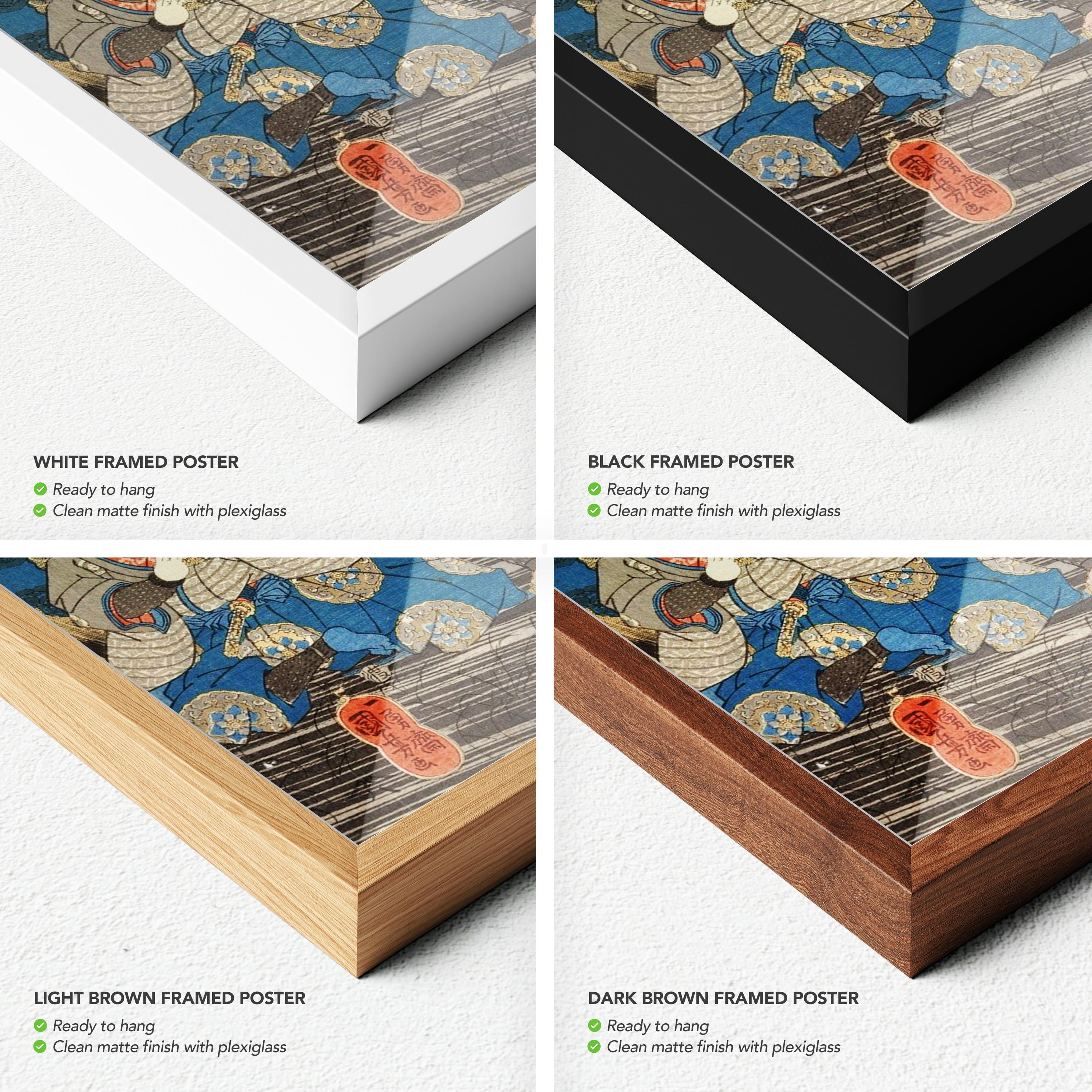 Takiyasha Set Of 3 The Witch & the Skeleton Spectre Japanese Art Mix Poster Prints | Canvas Art