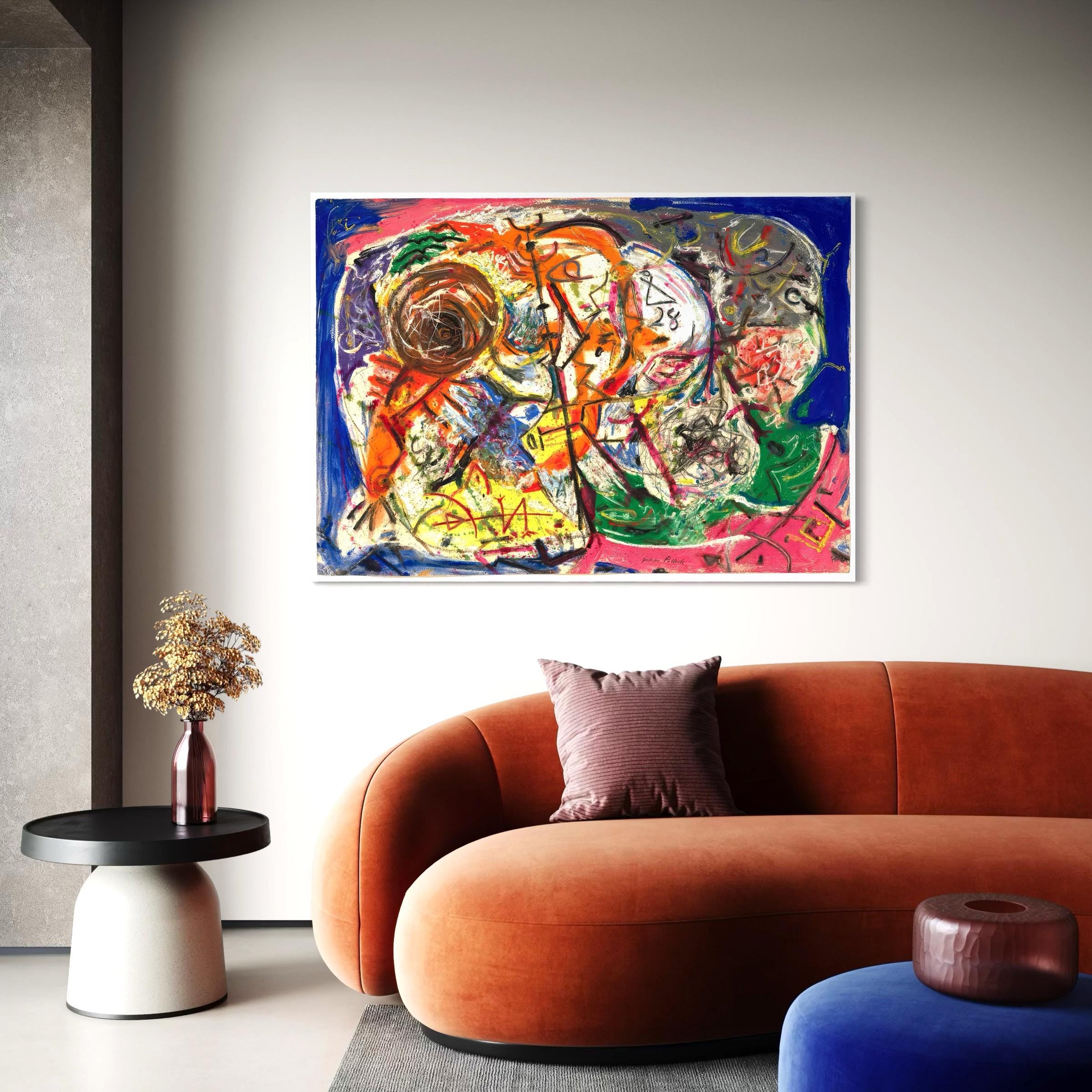 Jackson Pollock Untitled 1946  | Modern Canvas Art | Poster Print